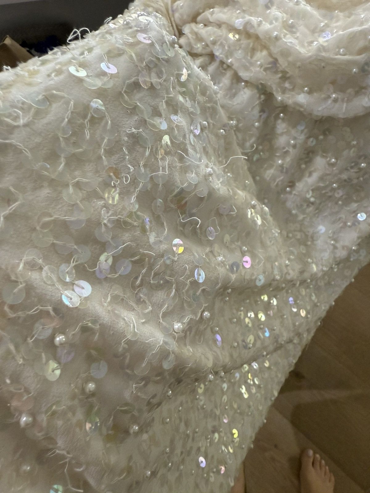 Alice + Olivia Alice + Olivia white sequins dress Size S / US 4 / IT 40 - 6 Thumbnail