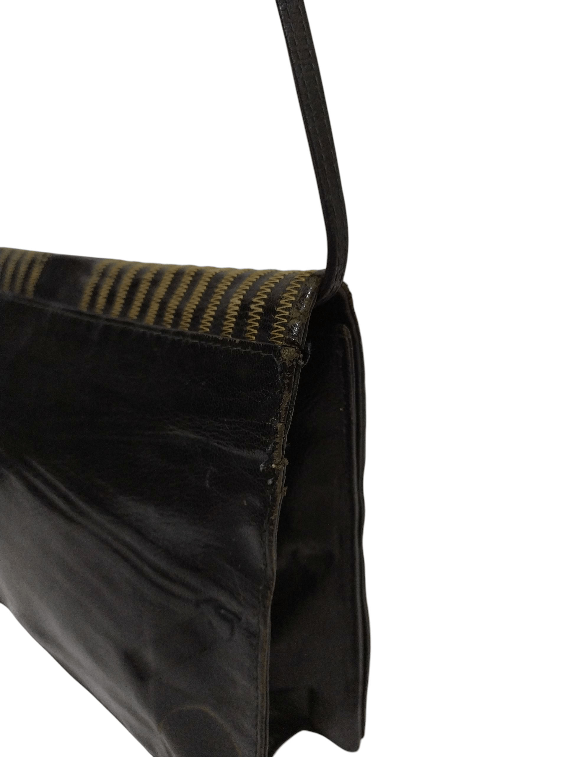 Fendi Vintage 80s FENDI Logo Envelope Patent Leather Crossbody Size ONE SIZE - 6 Thumbnail