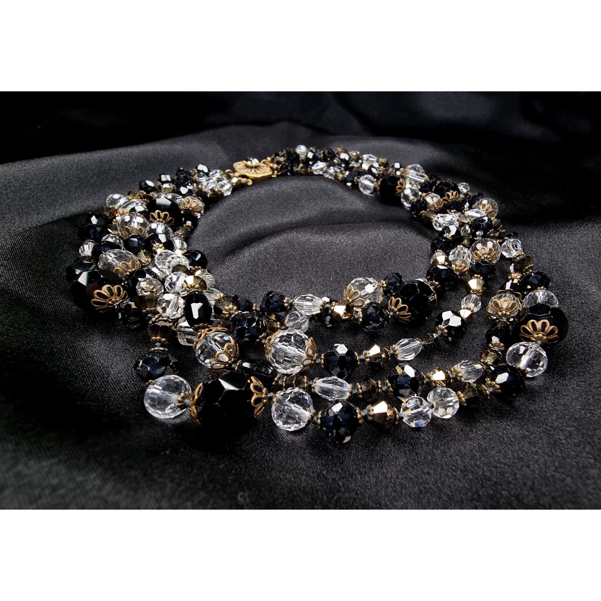Vintage Rare Find Vintage 80s-90s Multi-Strand Glass Beaded Necklace Size ONE SIZE - 4 Thumbnail