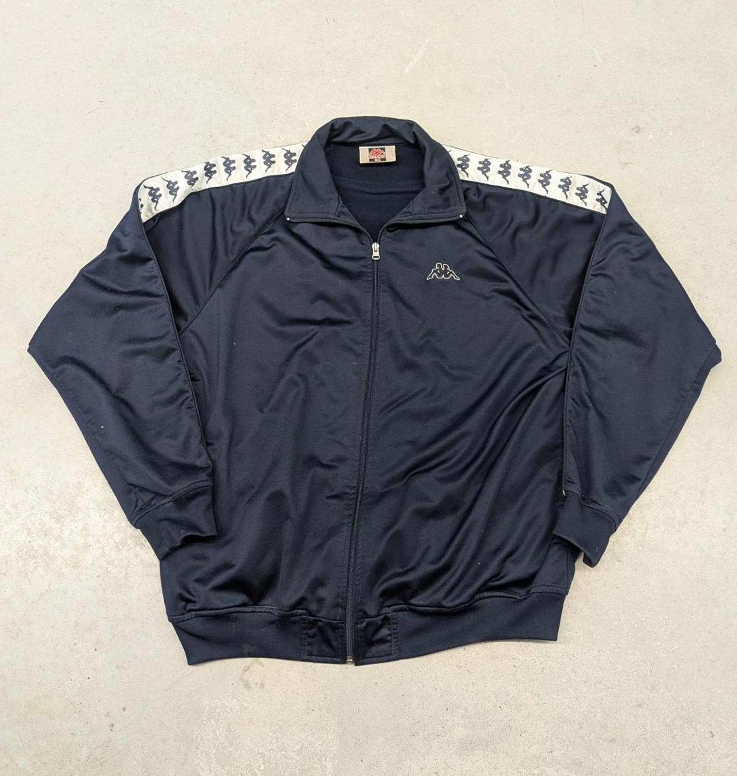 Kappa Vintage 90s Kappa Navy blue and White Essential Track Jacket Size US XL / EU 56 / 4 - 1 Thumbnail
