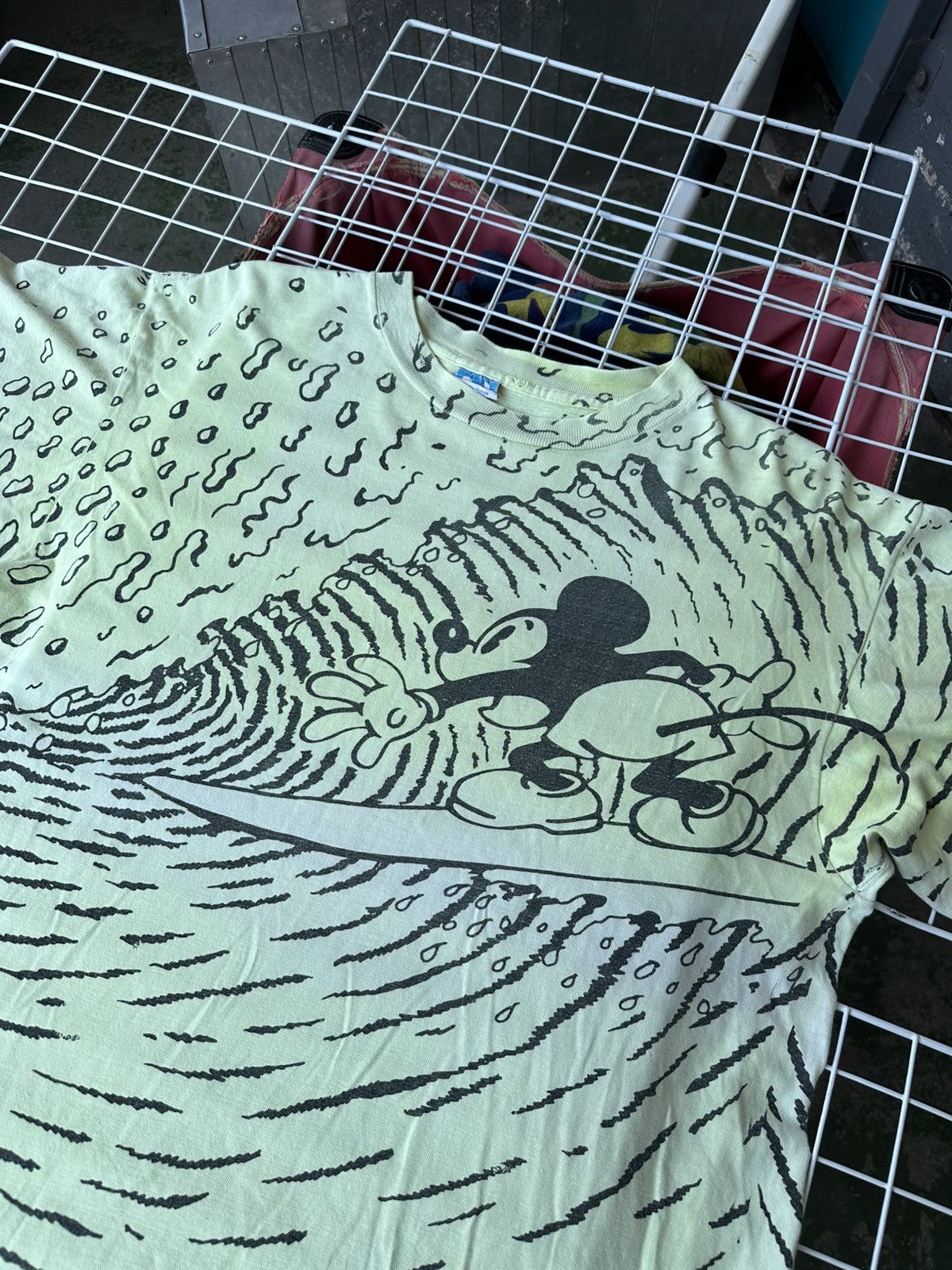 Mickey Mouse × Vintage Rare!! Vintage AOP Mickey Surf 80s Size US XL / EU 56 / 4 - 3 Thumbnail