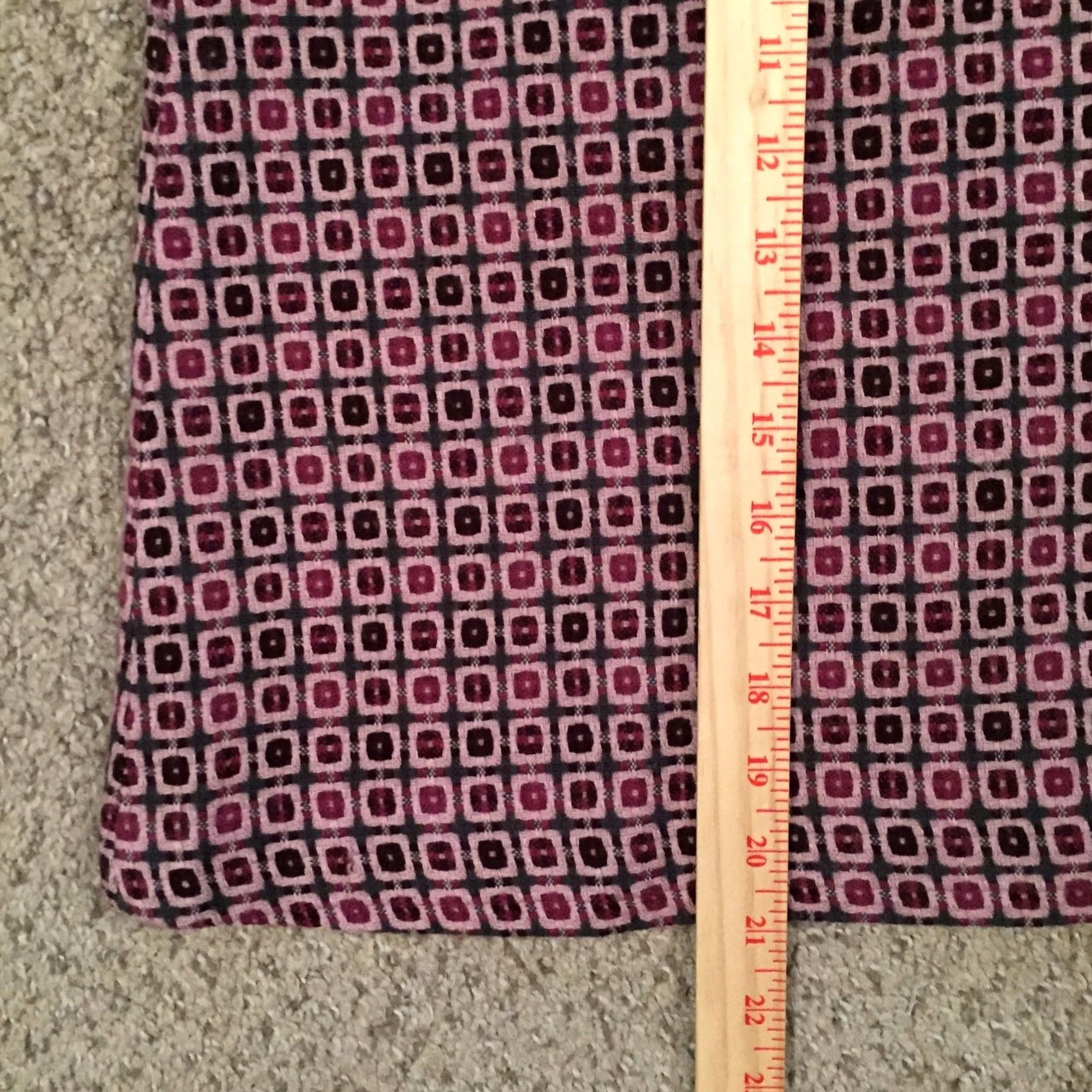 Worthington Worthington Skirt Pink Geometric Knee Length Lined A-Line 10 Women Size 32" / US 10 / IT 46 - 6 Thumbnail