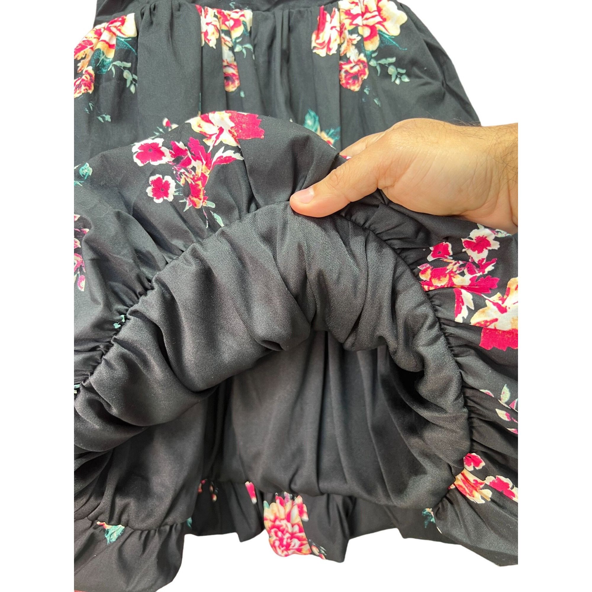 rue21 Rue 21 - Women's Floral Mini Dress - Black - Extra Small Size XS / US 0-2 / IT 36-38 - 14 Thumbnail