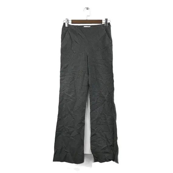Norma Kamali OMO NORMA KAMALI Grey Wool Casual Pant Trouser Slack Size 26" / US 2 / IT 38 - 1 Thumbnail