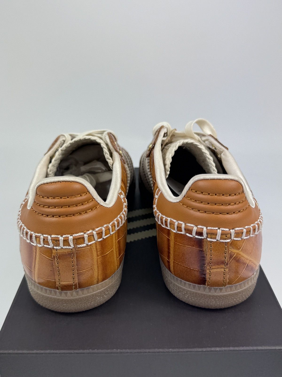 Adidas × Wales Bonner ADIDAS SAMBA BROWN CROC SNEAKERS Size US 5.5 / IT 35.5 - 4 Thumbnail