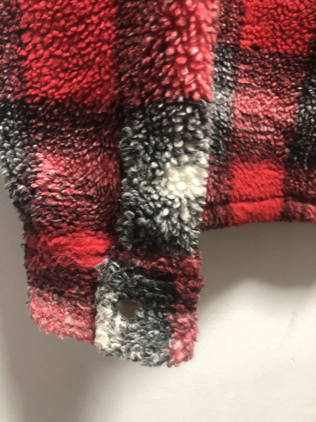 Stussy LastDROP!! STUSSY SS23 Shadow Plaid Sherpa Zip Jacket Fleece Size US M / EU 48-50 / 2 - 4 Thumbnail