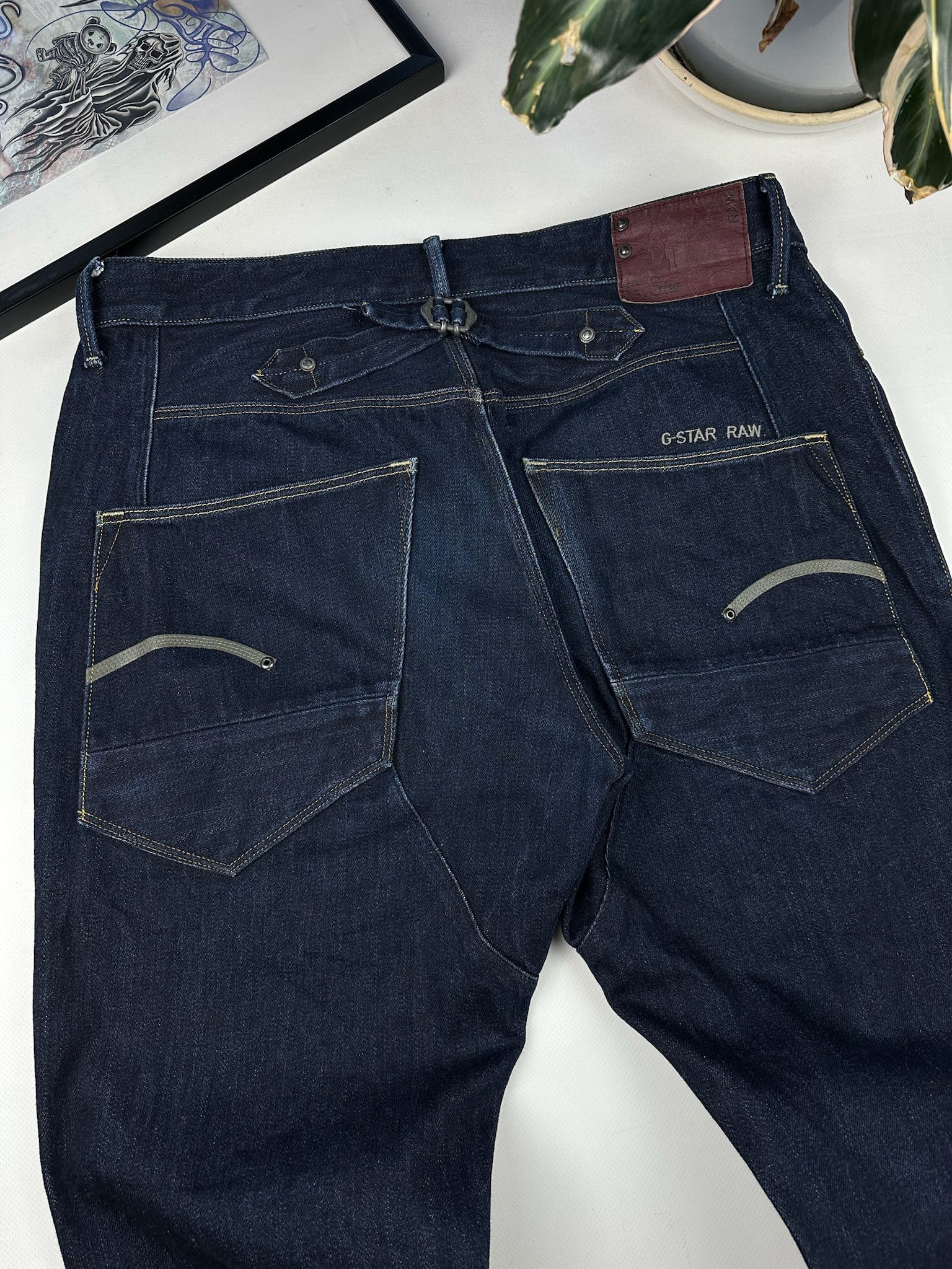 G-Star Gstar jeans vintage Levis Engineered style Denim buckle back Size US 34 / EU 50 - 9 Thumbnail