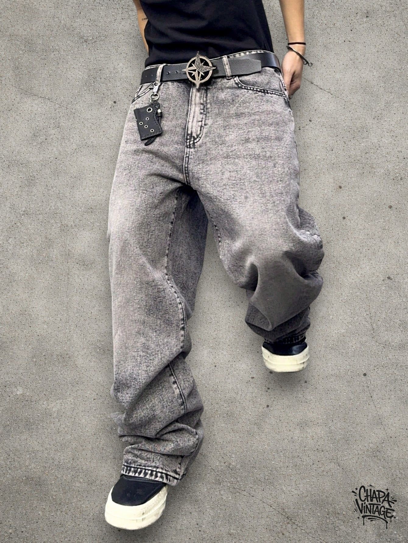 Japanese Brand Washed light gray jeans Size US 32 / EU 48 - 4 Thumbnail