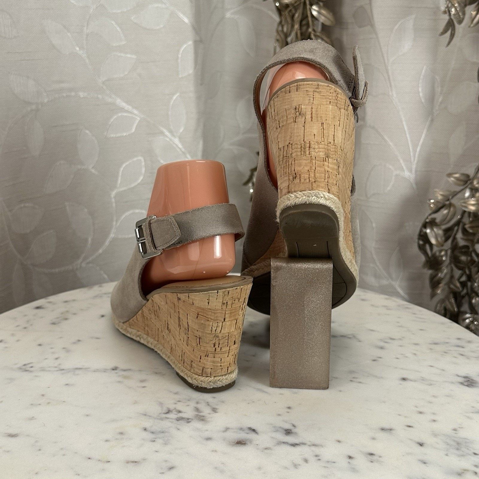 Franco Sarto Franco Sarto Julien Cork Wedge Taupe Espadrilles Size-8.5M Size US 8.5 / IT 38.5 - 4 Thumbnail