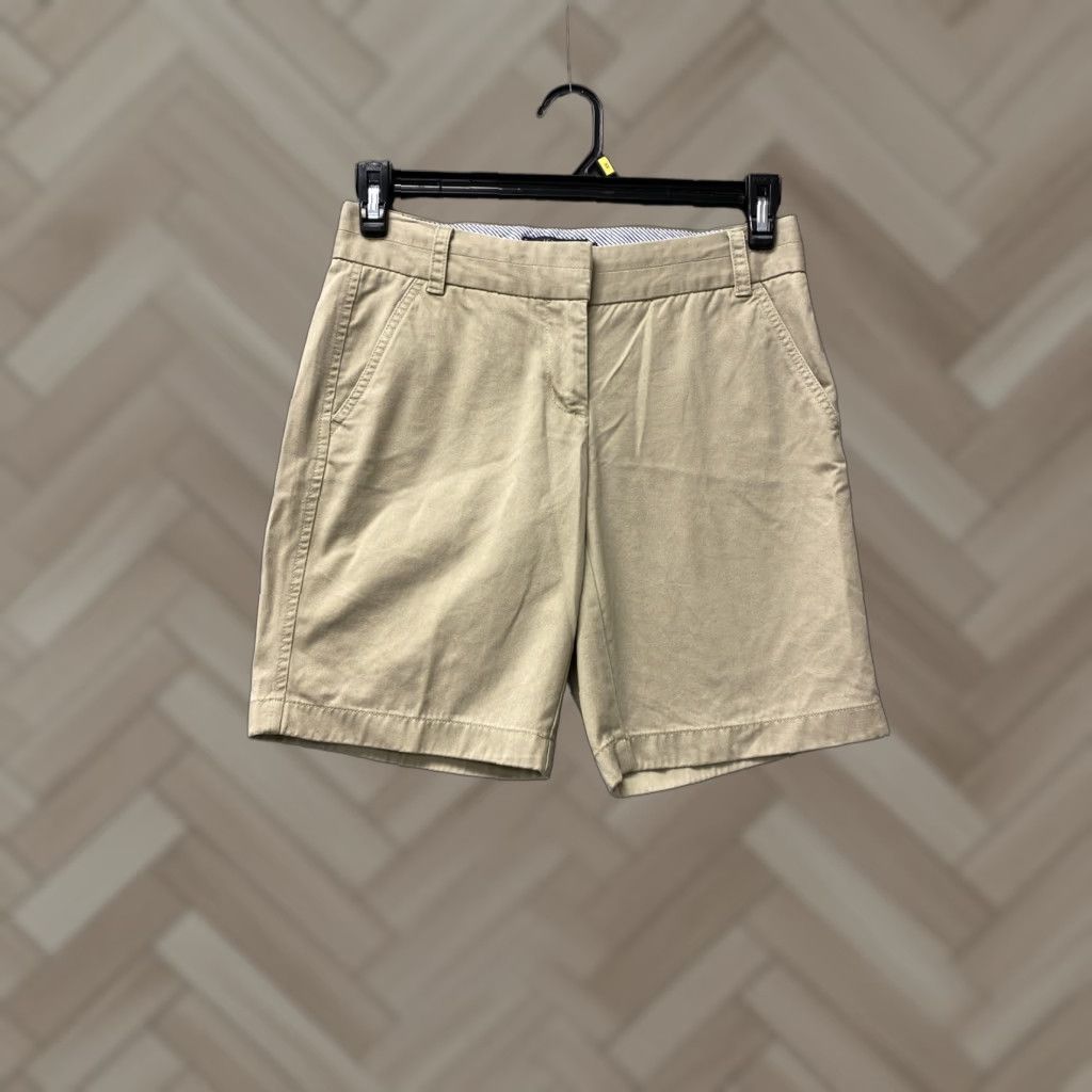 J.Crew VINTAGE J.CREW Women's Chino Shorts Casual Cotton Size 0 Beige Size 25" / US 0 / IT 36 - 1 Thumbnail
