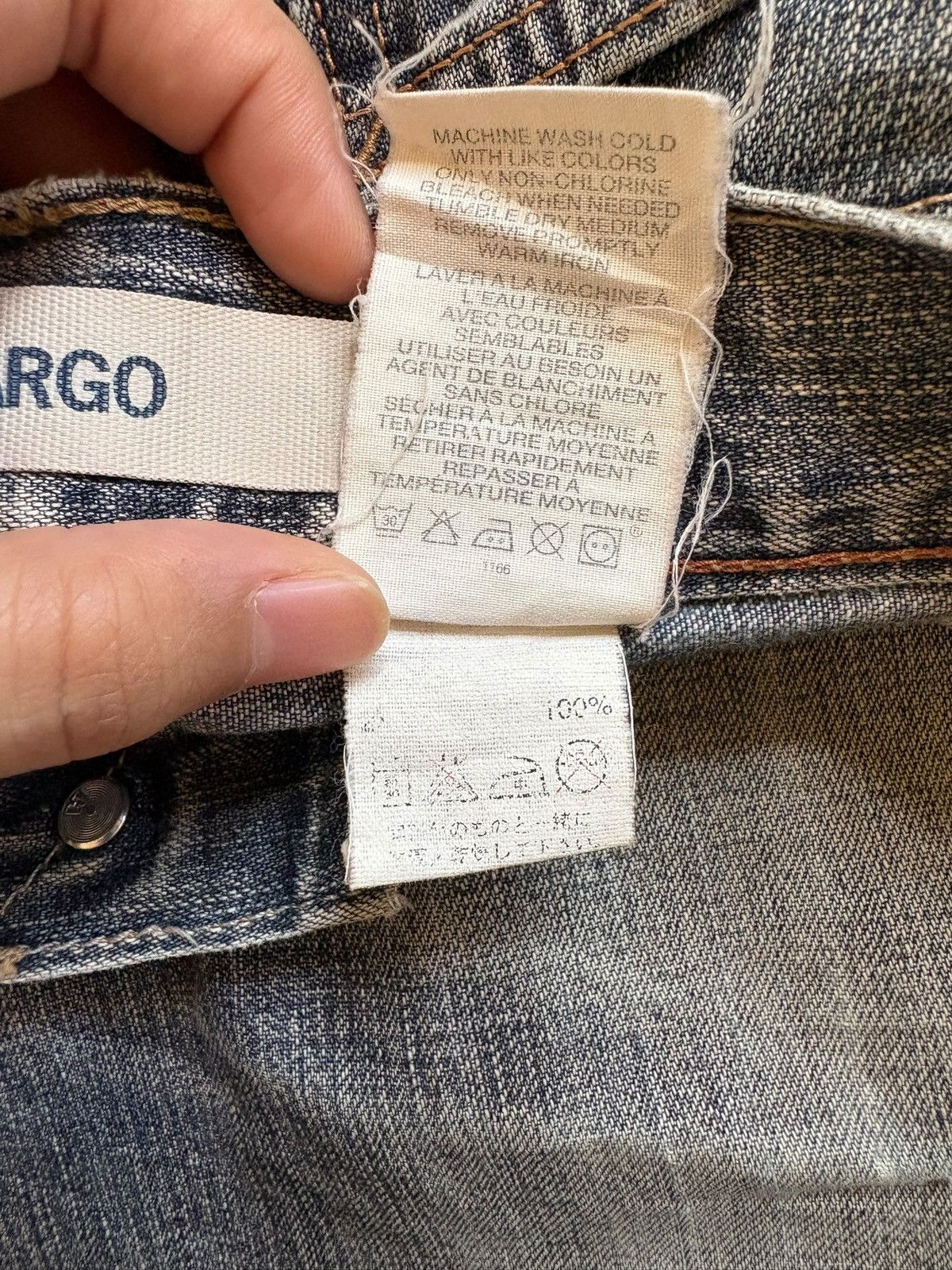 Gap Vintage Gap Cargo Button Fly Faded Wash Loose Jeans Size US 32 / EU 48 - 10 Thumbnail