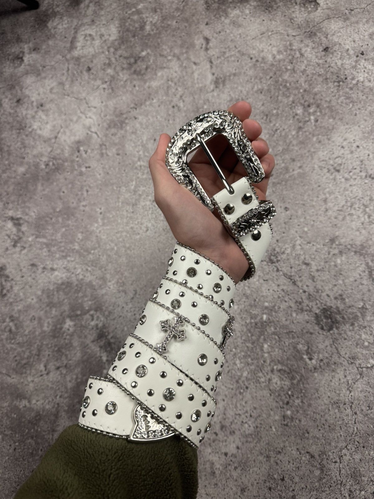Japanese Brand 00’s NUMBER NINE STYLE CHAIN CROSS RARE Y2K BELT VINTAGE Size ONE SIZE - 1 Thumbnail