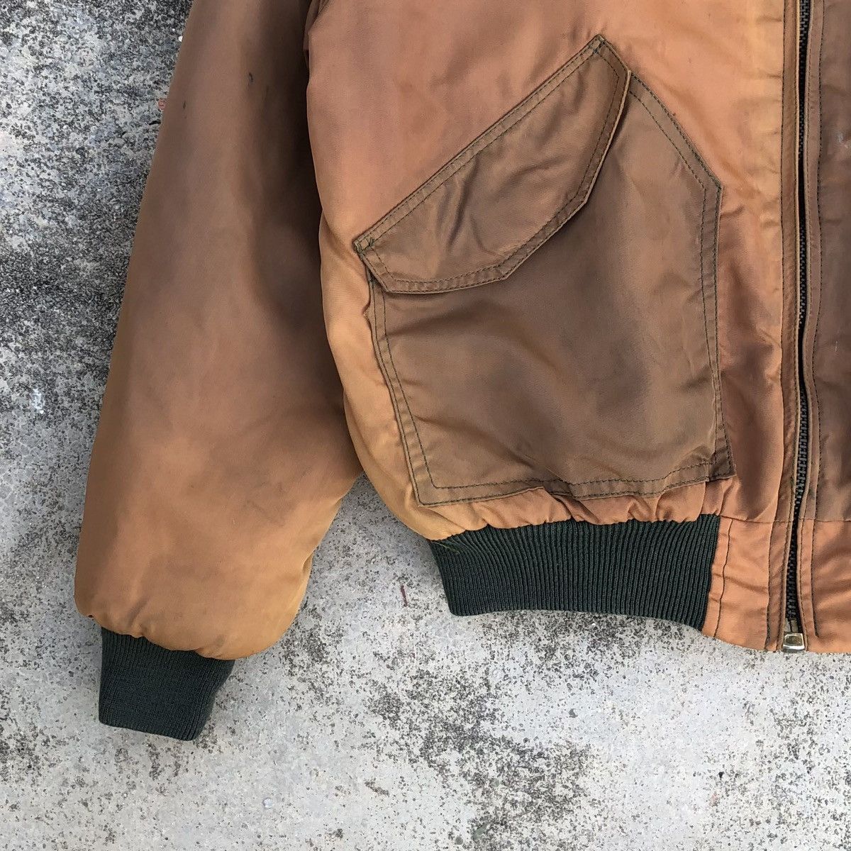 Vintage Vintage Flyer’s Man Intermediate CWU 45P Faded Bomber Jacket Size US L / EU 52-54 / 3 - 3 Thumbnail
