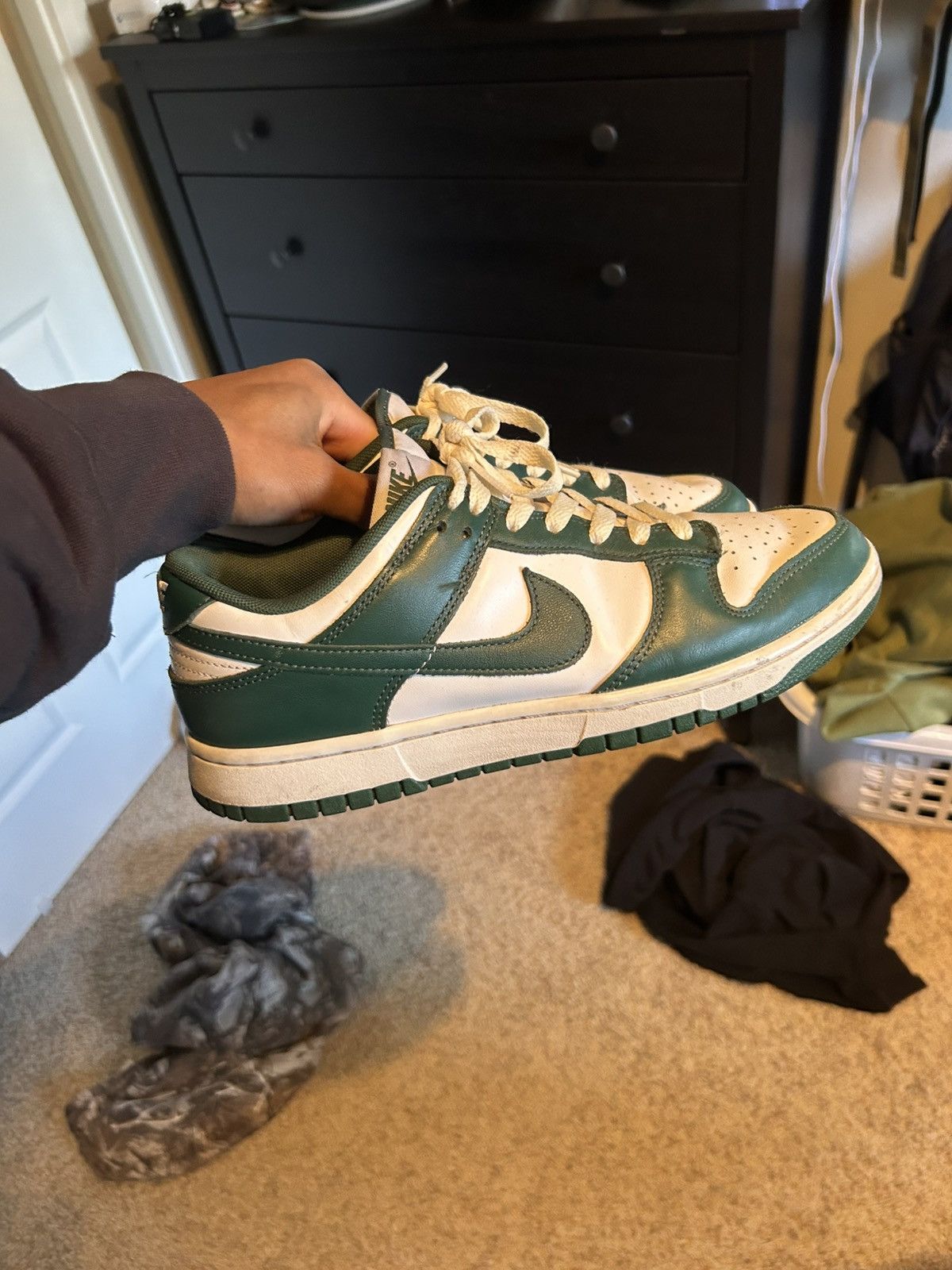 Nike Nike Dunk Low “Michigan State” Size US 9 / EU 42 - 1 Thumbnail