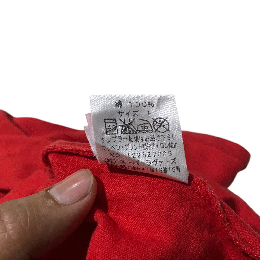 Super Lovers Superlovers japan spellout red LS tee Size M / US 6-8 / IT 42-44 - 6 Thumbnail