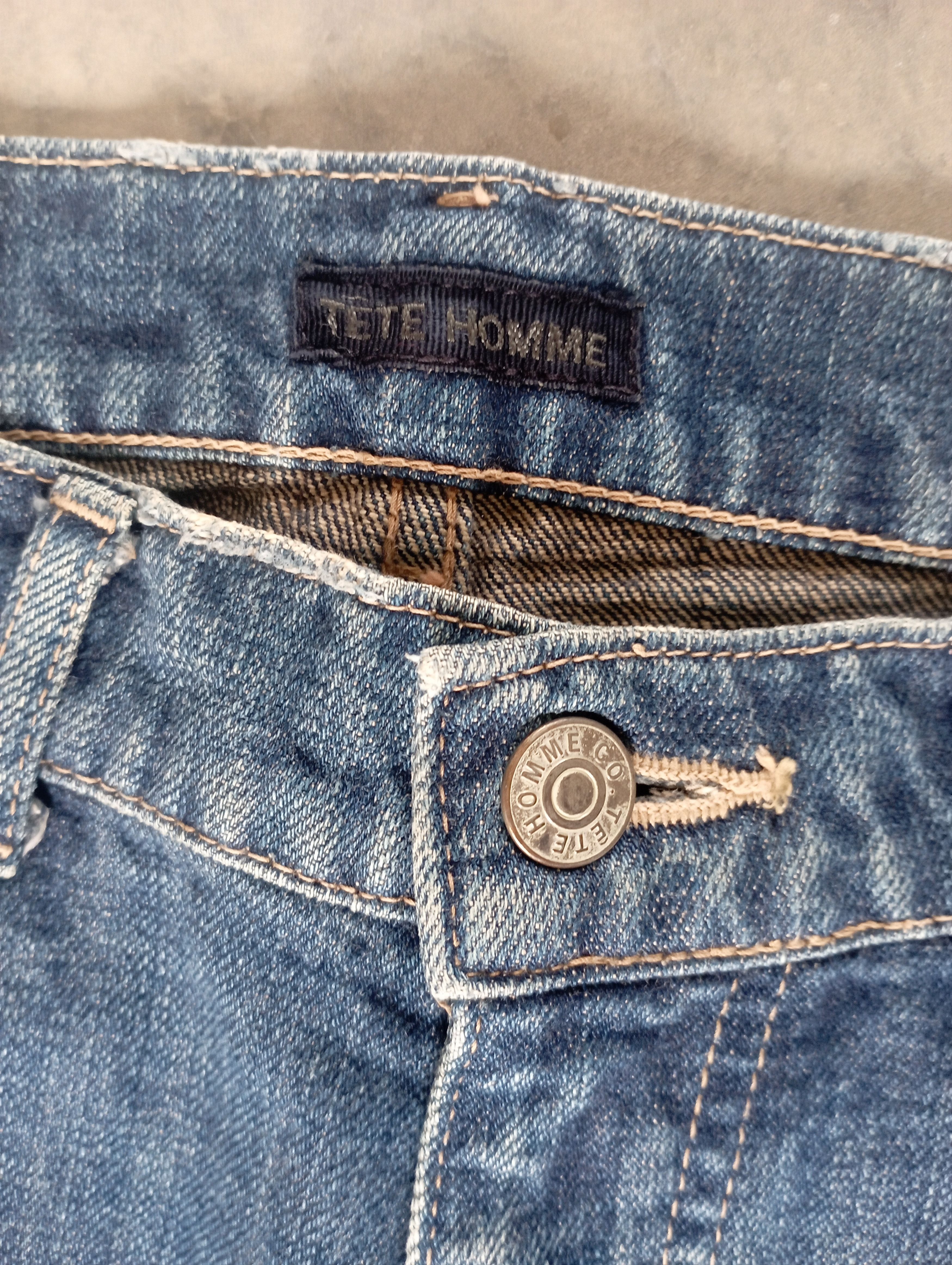 Issey Miyake Issey Miyake Tete Homme Stone Wash Distressed Denim Size US 31 - 15 Thumbnail
