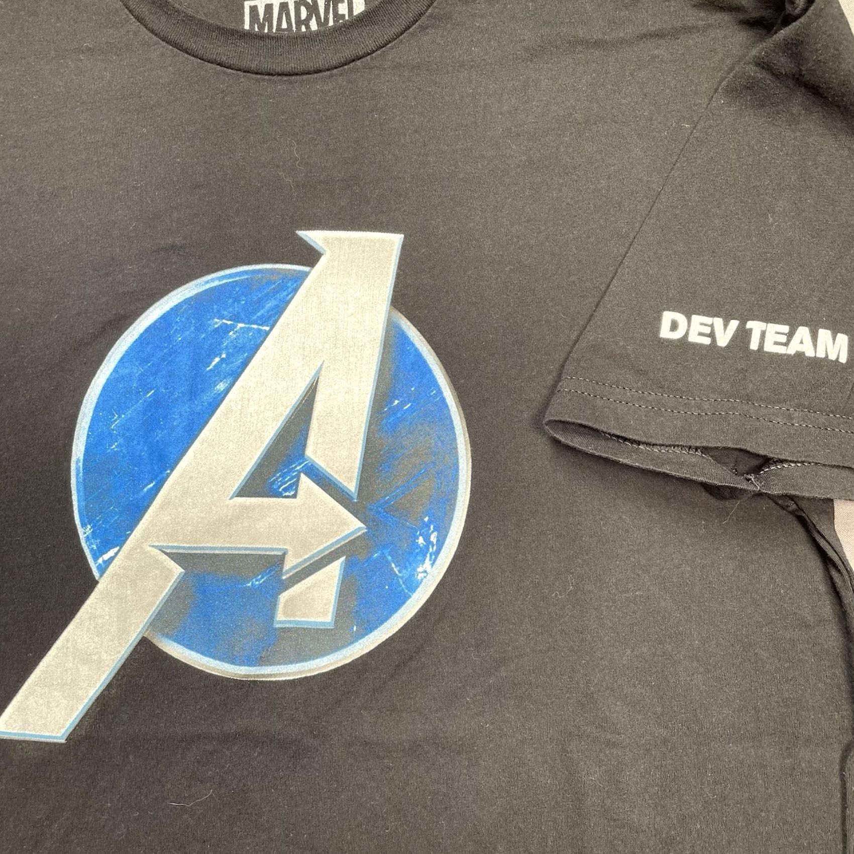 Vintage Marvel Avengers Shirt Men’s Medium 2019 Marvel Dev Team Game Tee Staff Crew Black M Mens T-Shirt Size US M / EU 48-50 / 2 - 2 Thumbnail