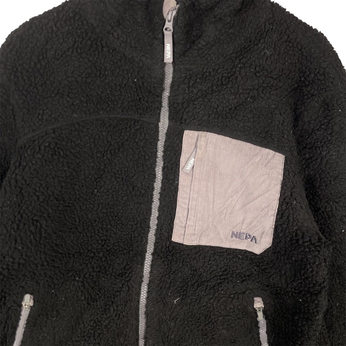 Designer × Vintage Vintage Nepa X Pocket Sherpa Deep Pile Fleece Jacket Hoodie Size US M / EU 48-50 / 2 - 4 Thumbnail