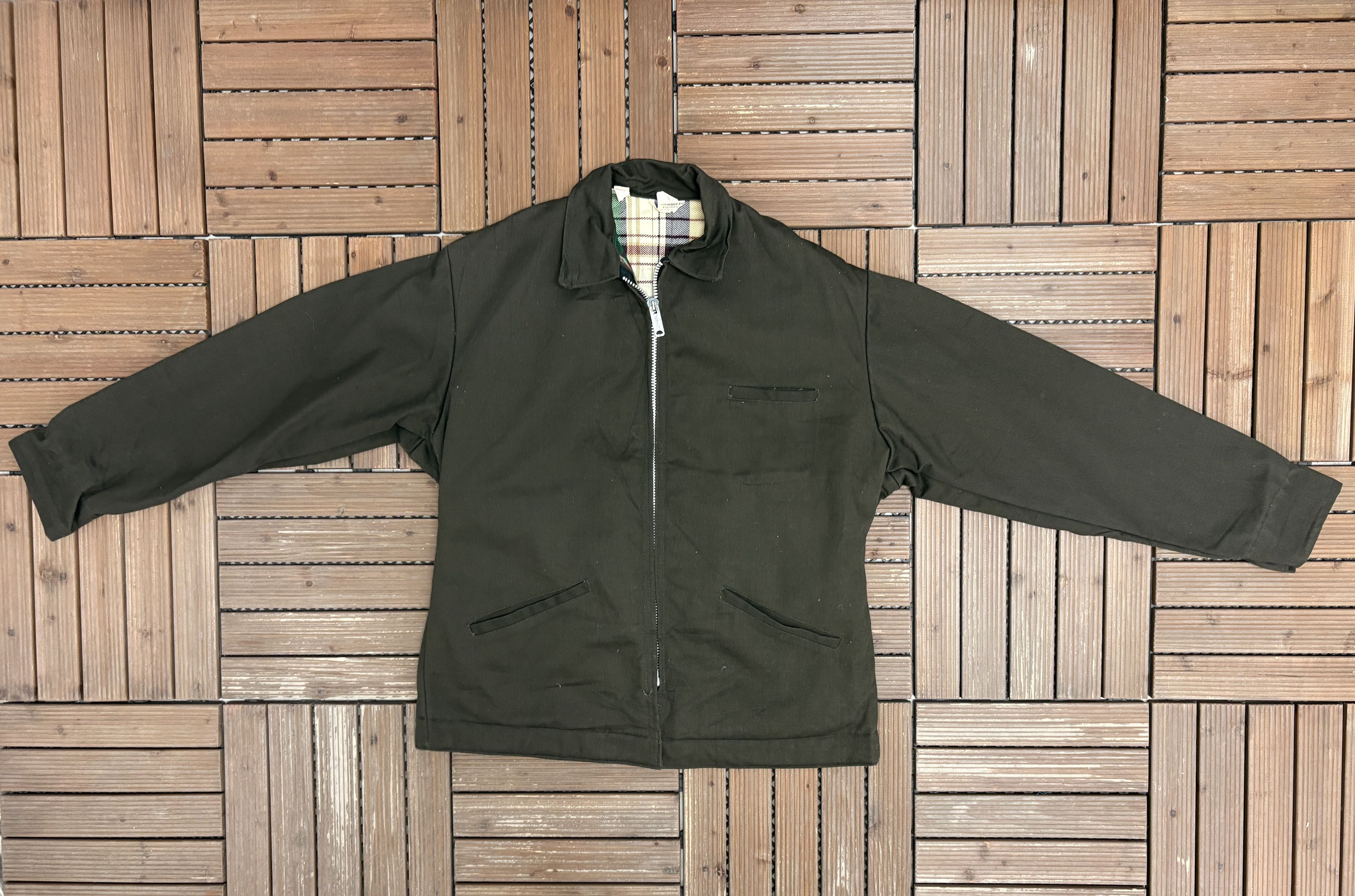 Vintage Weather For Garment Vintage Grey Workwear Jacket Size US XL / EU 56 / 4 - 4 Thumbnail
