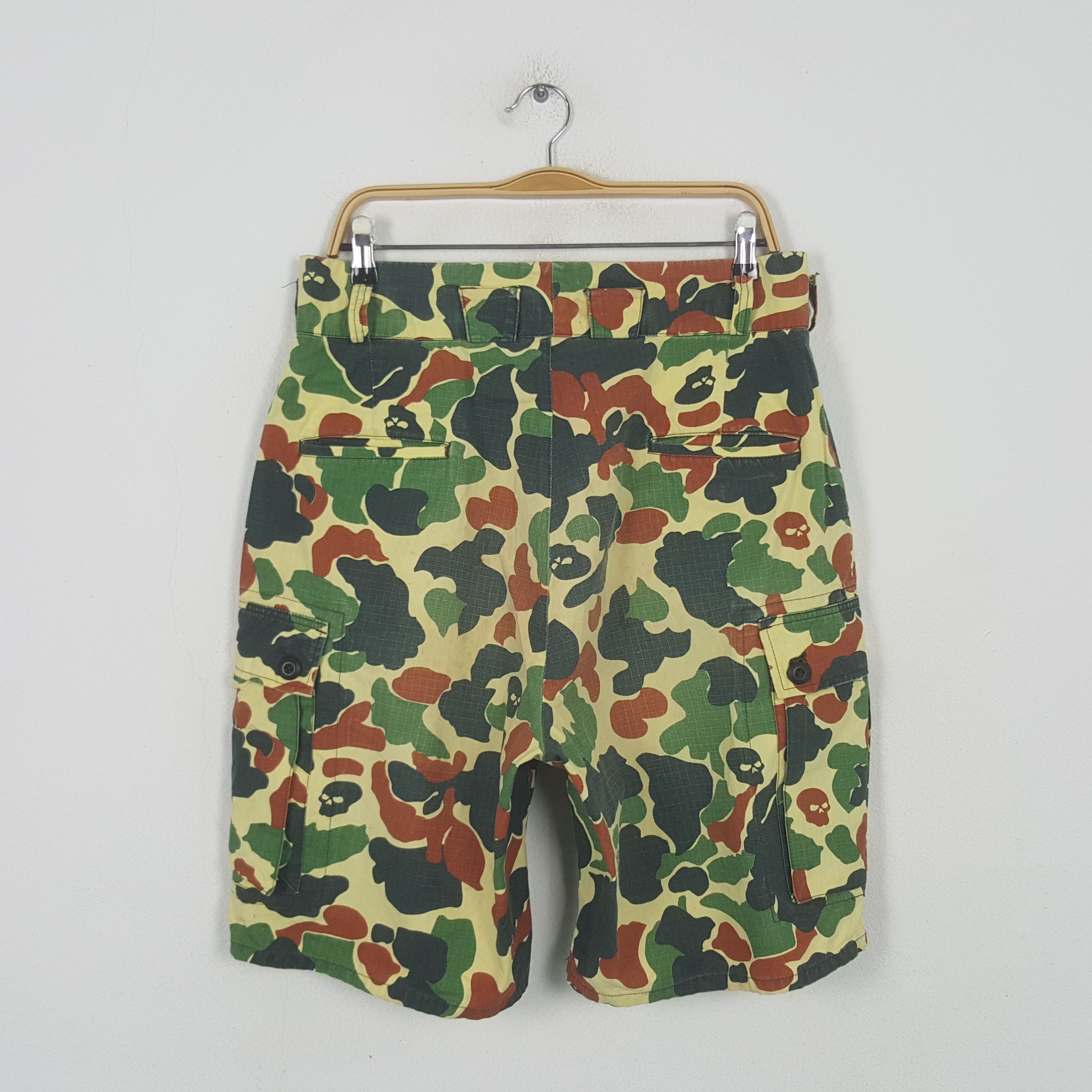 Japanese Brand Vintage Satan Arbeit Army Style Camo Short Cargo Pants RR11 Size US 32 / EU 48 - 3 Thumbnail