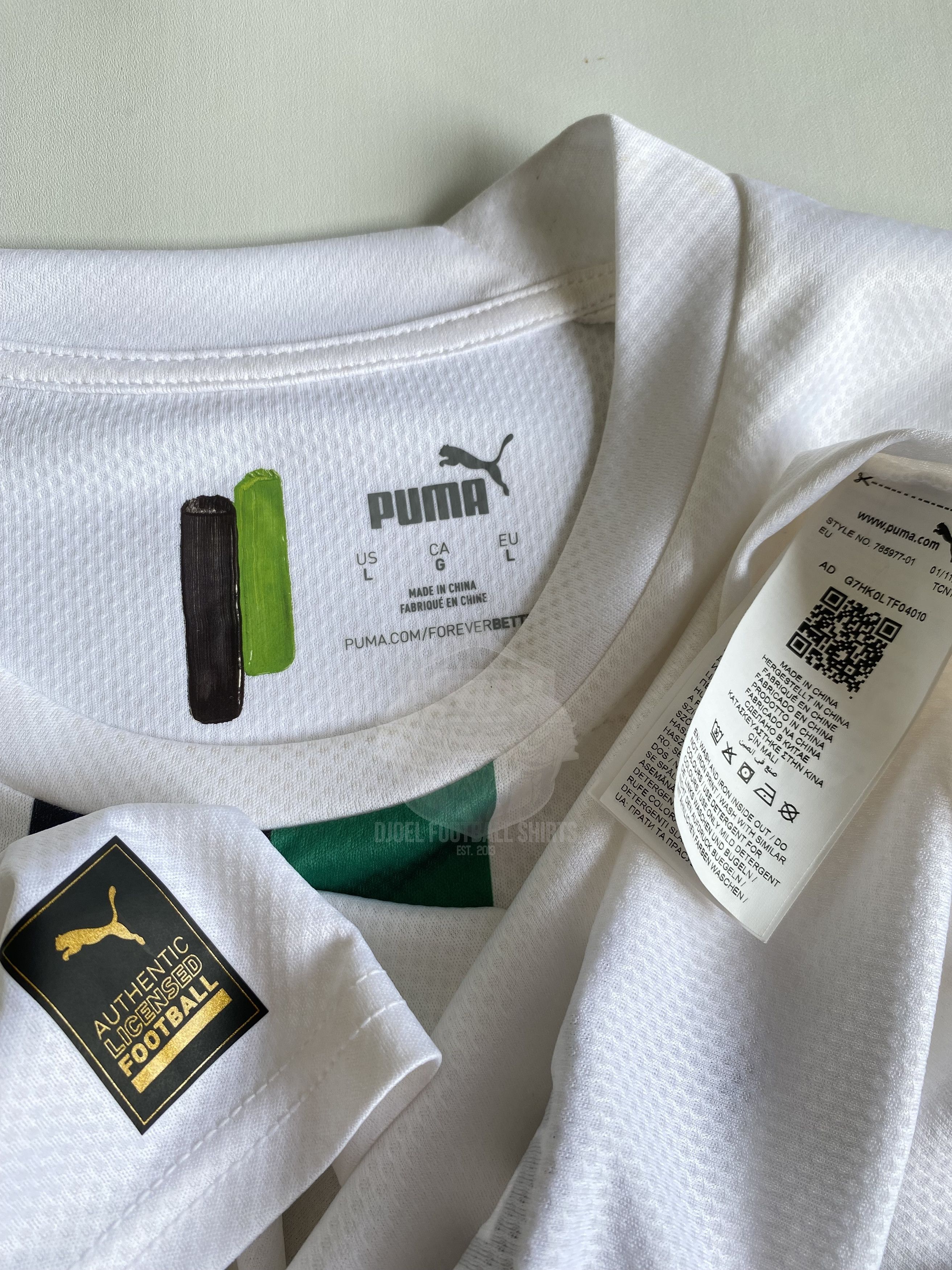 Puma Borussia Mönchengladbach 2022 Home HOFMANN #23 Bundesliga Size US L / EU 52-54 / 3 - 6 Thumbnail