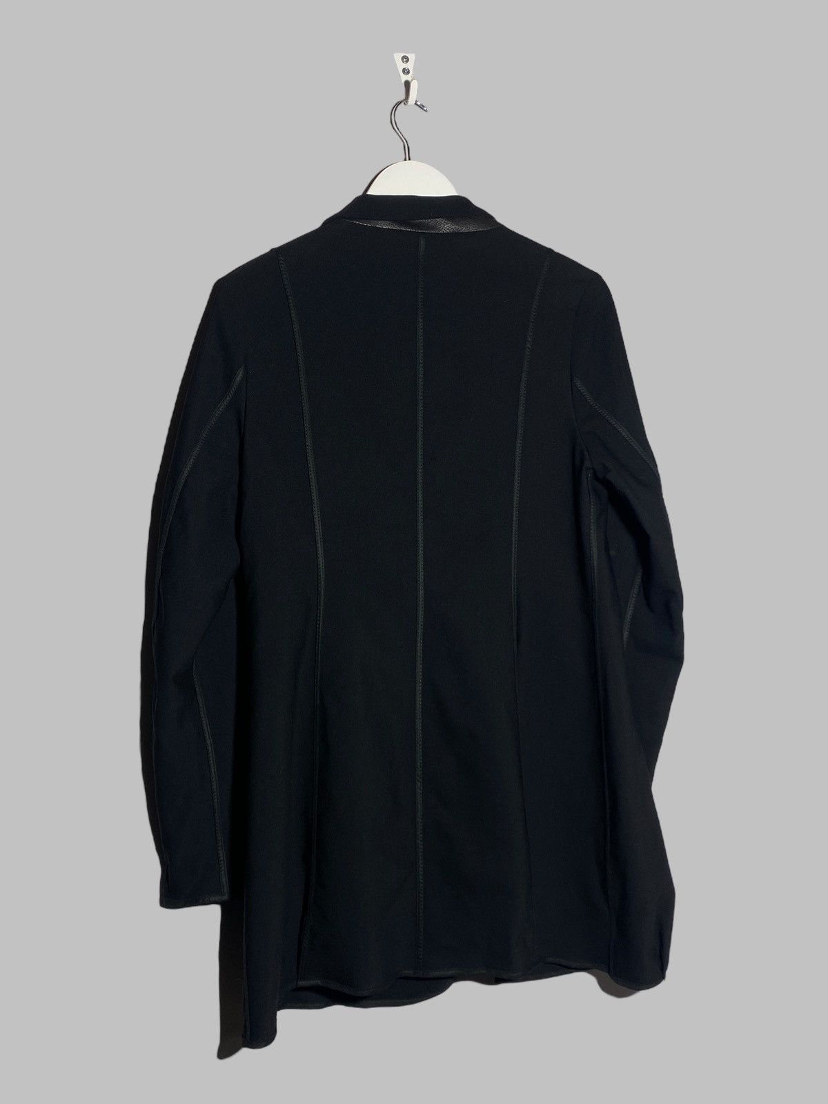 Annette Gortz Annette Gortz Black Designer Wool Cotton Blond Coat Jacket Size M / US 6-8 / IT 42-44 - 2 Thumbnail