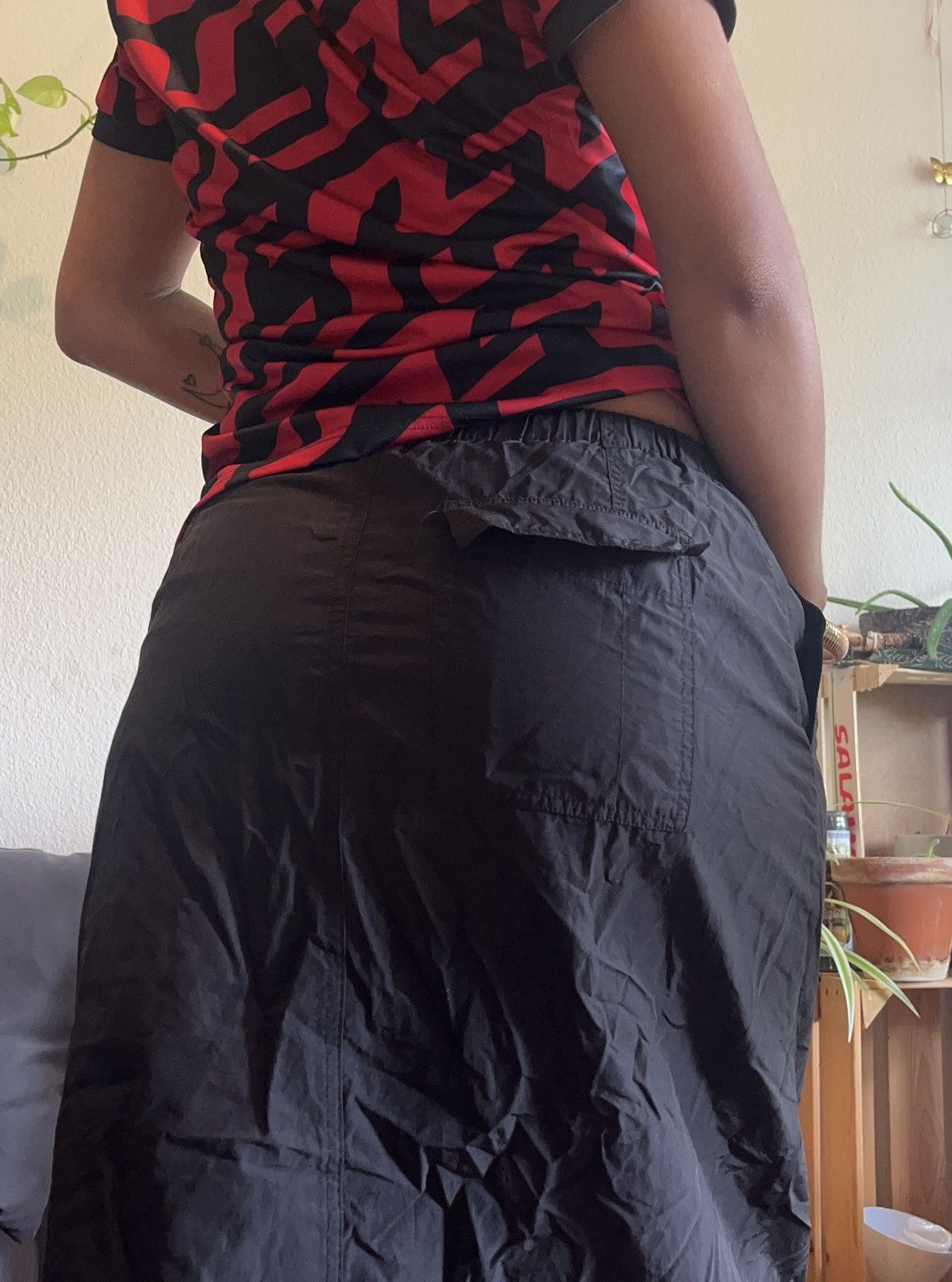 Mango BLACK CARGO SKIRT Size 26" / US 2 / IT 38 - 4 Thumbnail