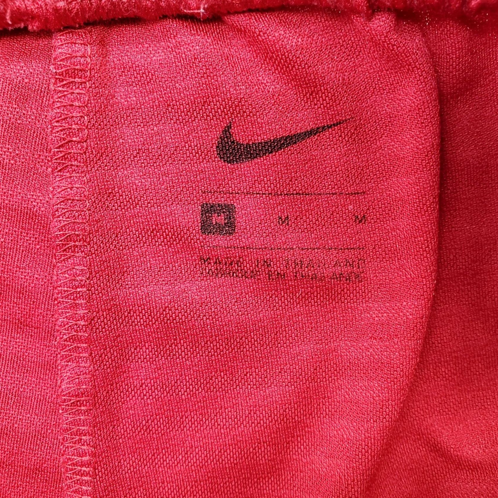 Nike Nike Activewear Shorts Mens M Red Solid Elastic Pull On Swoosh Logo Size US 31 - 7 Thumbnail