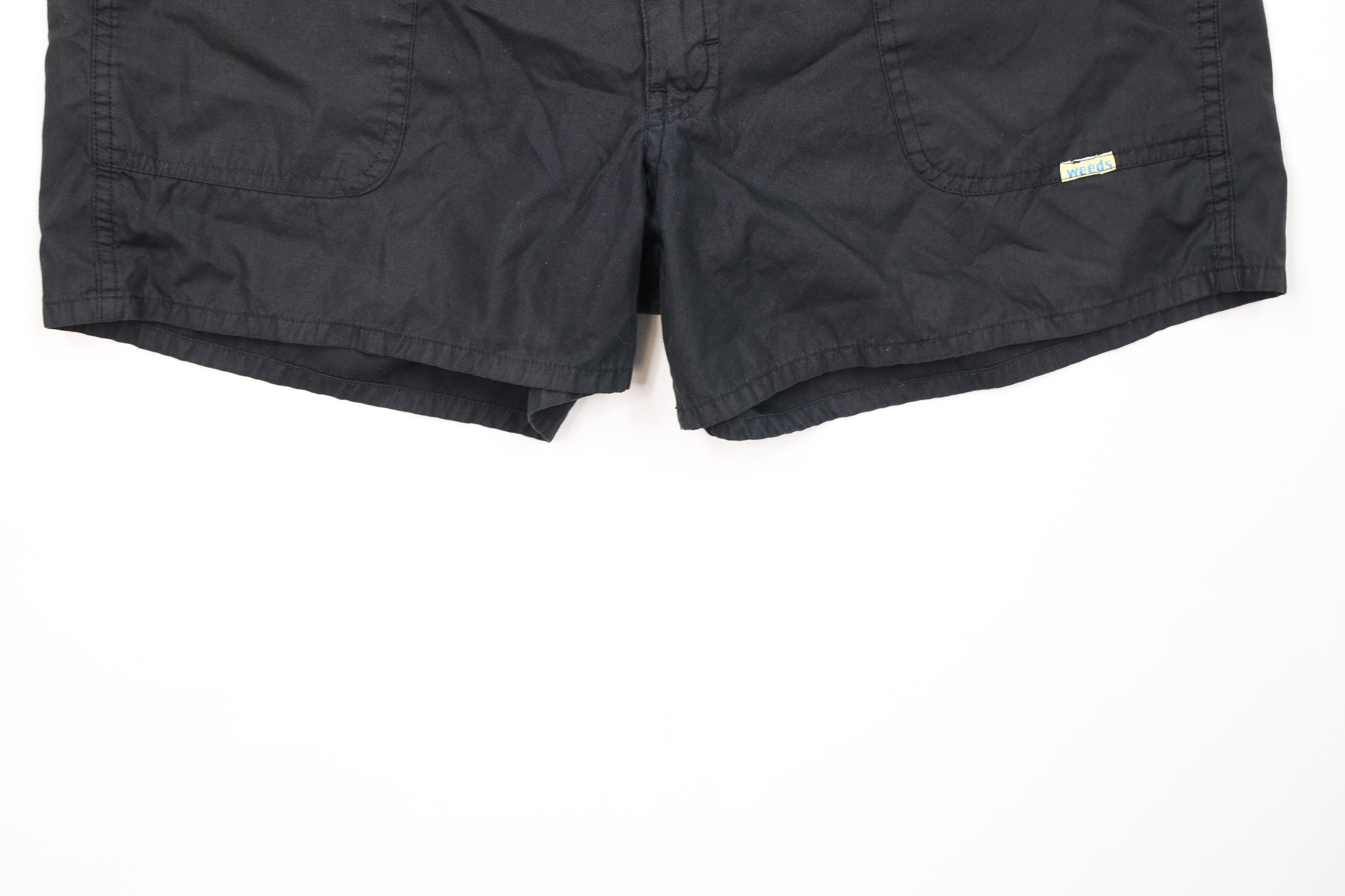 Vintage Vintage 70s 80s Streetwear Above Knee Short Shorts Black Size US 36 / EU 52 - 4 Thumbnail