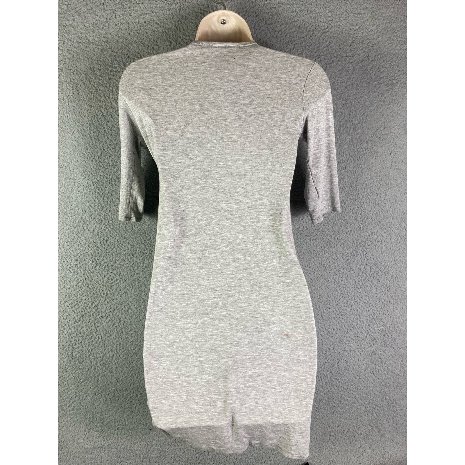 Other Midi Wrap Dress Womens Rayon Spandex New Gray Grey Medium Size M / US 6-8 / IT 42-44 - 4 Thumbnail