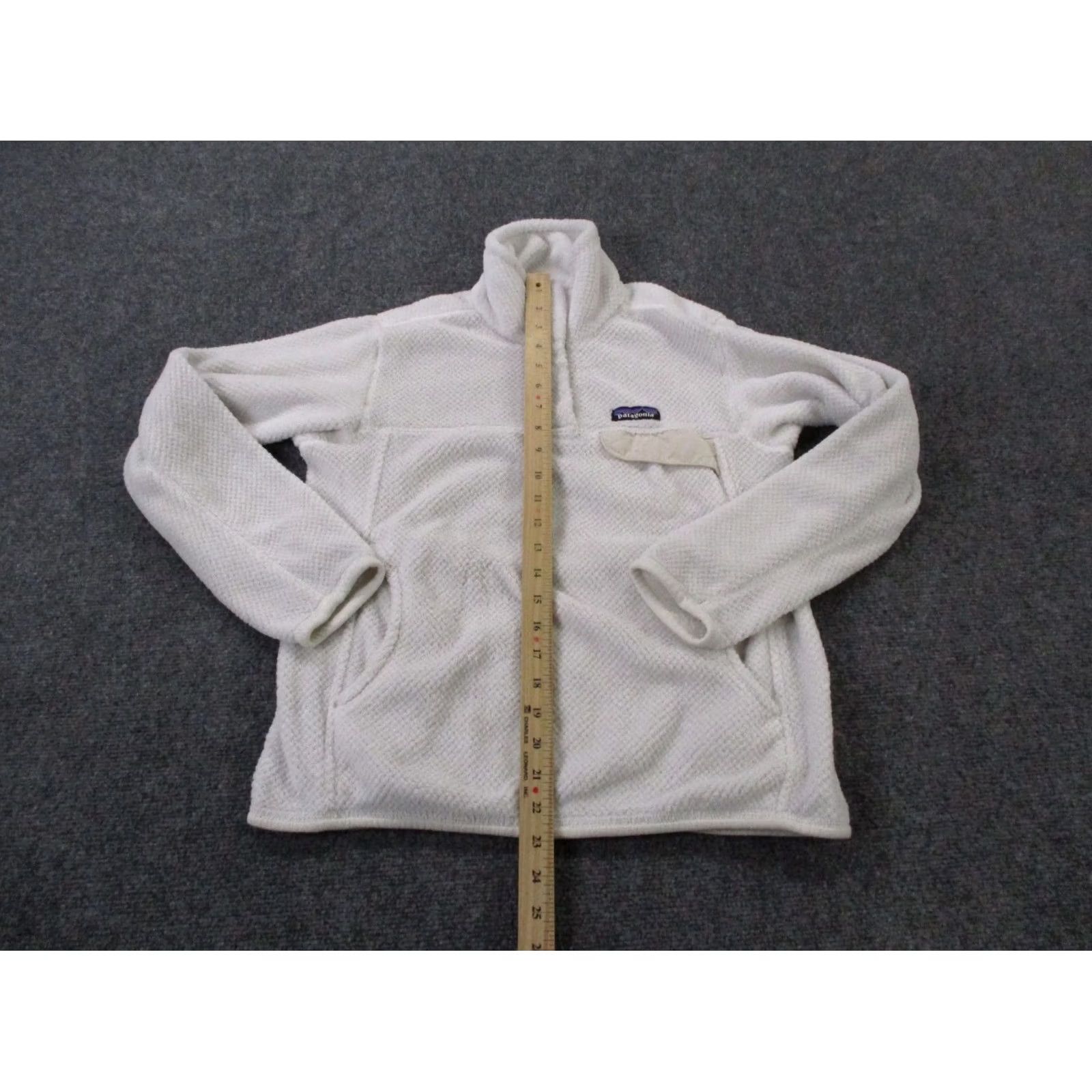 Patagonia Patagonia Jacket Women S White Snap Fleece Polartec Jumper Outdoor Casual Windproof Pockets 25442 Size S / US 4 / IT 40 - 3 Thumbnail