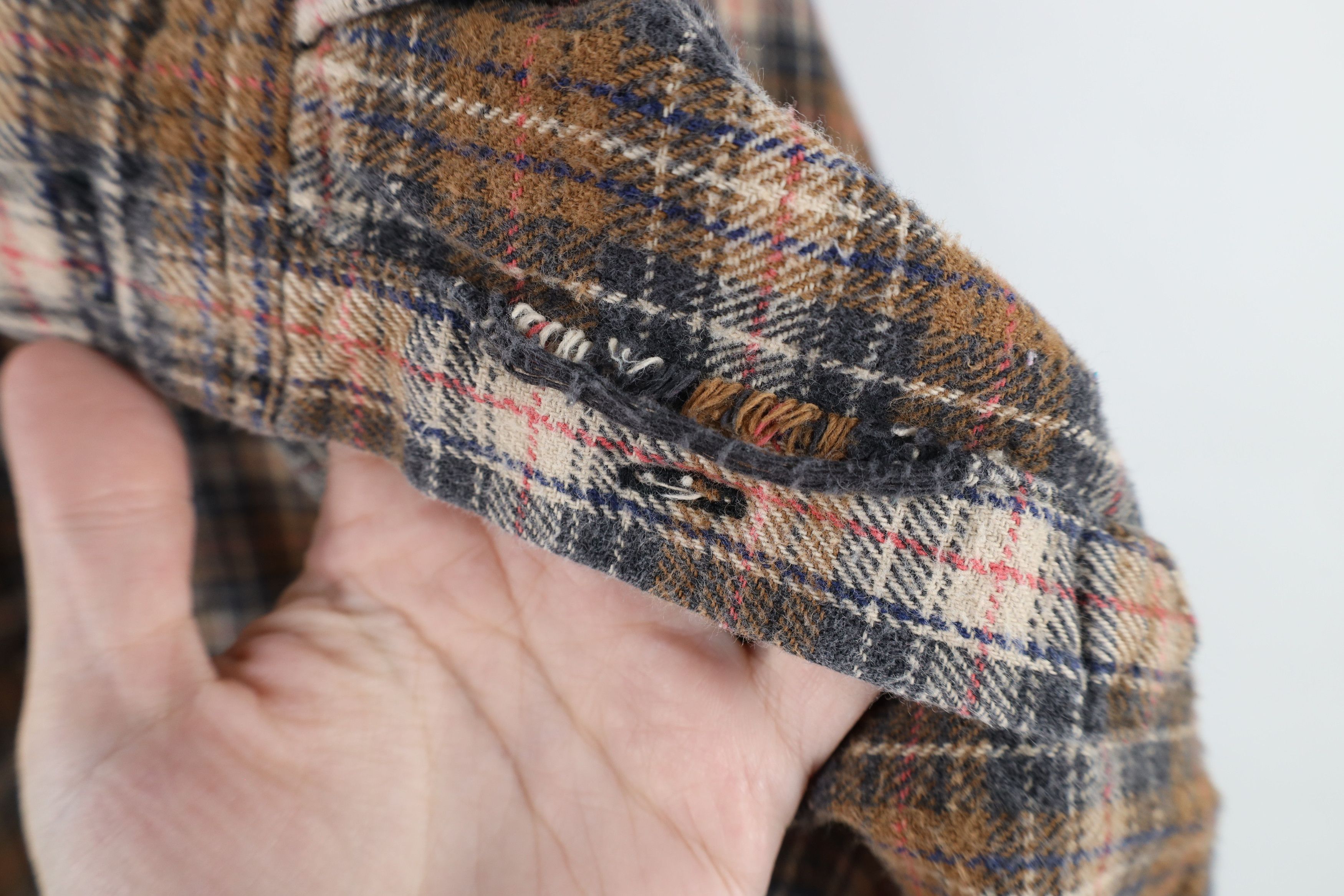 Vintage Vintage 90s Streetwear Heavyweight Flannel Button Down Shirt Size US XXL / EU 58 / 5 - 5 Thumbnail