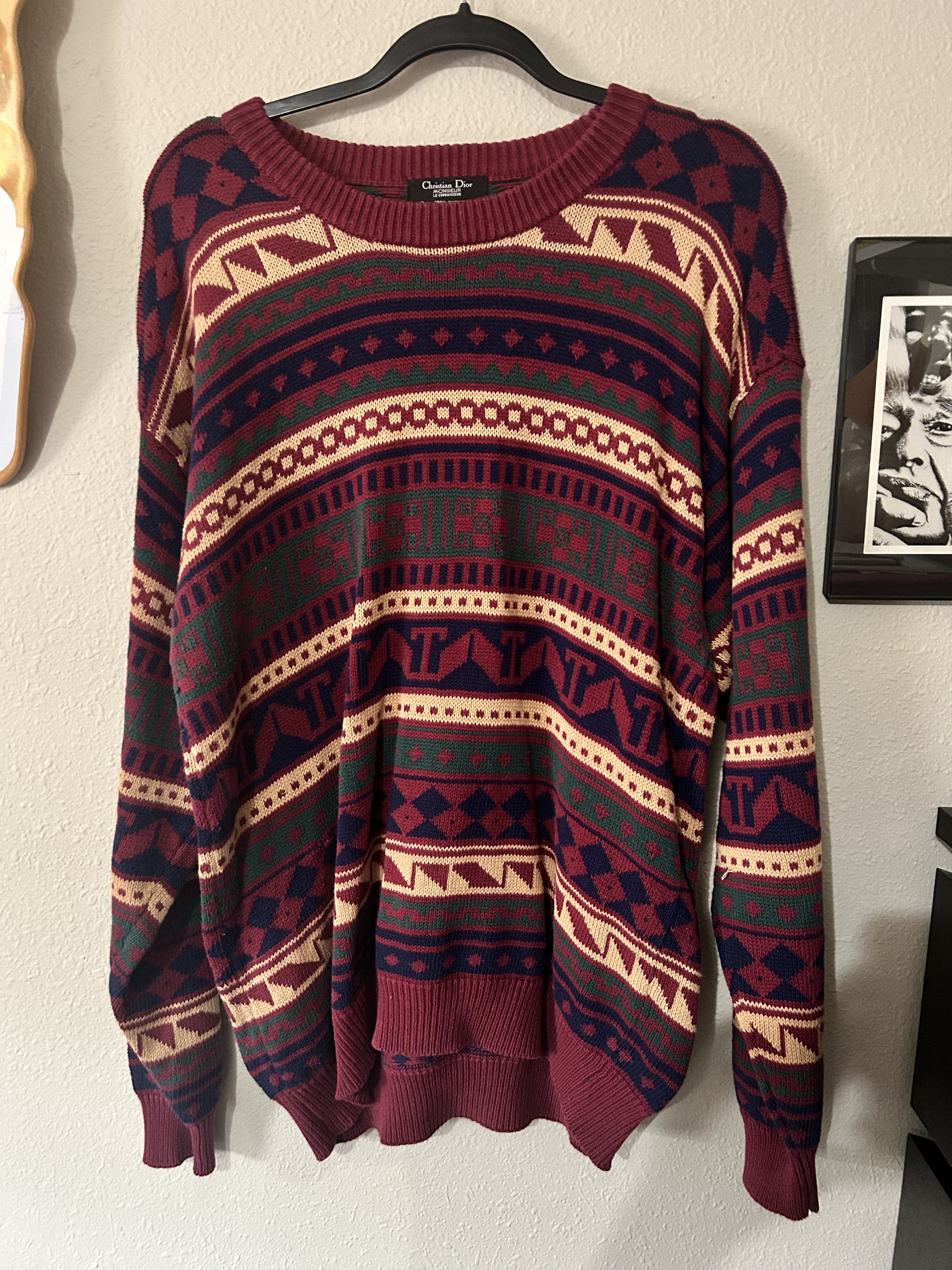 Christian Dior Monsieur × Vintage Knit Sweater Size US M / EU 48-50 / 2 - 1 Thumbnail