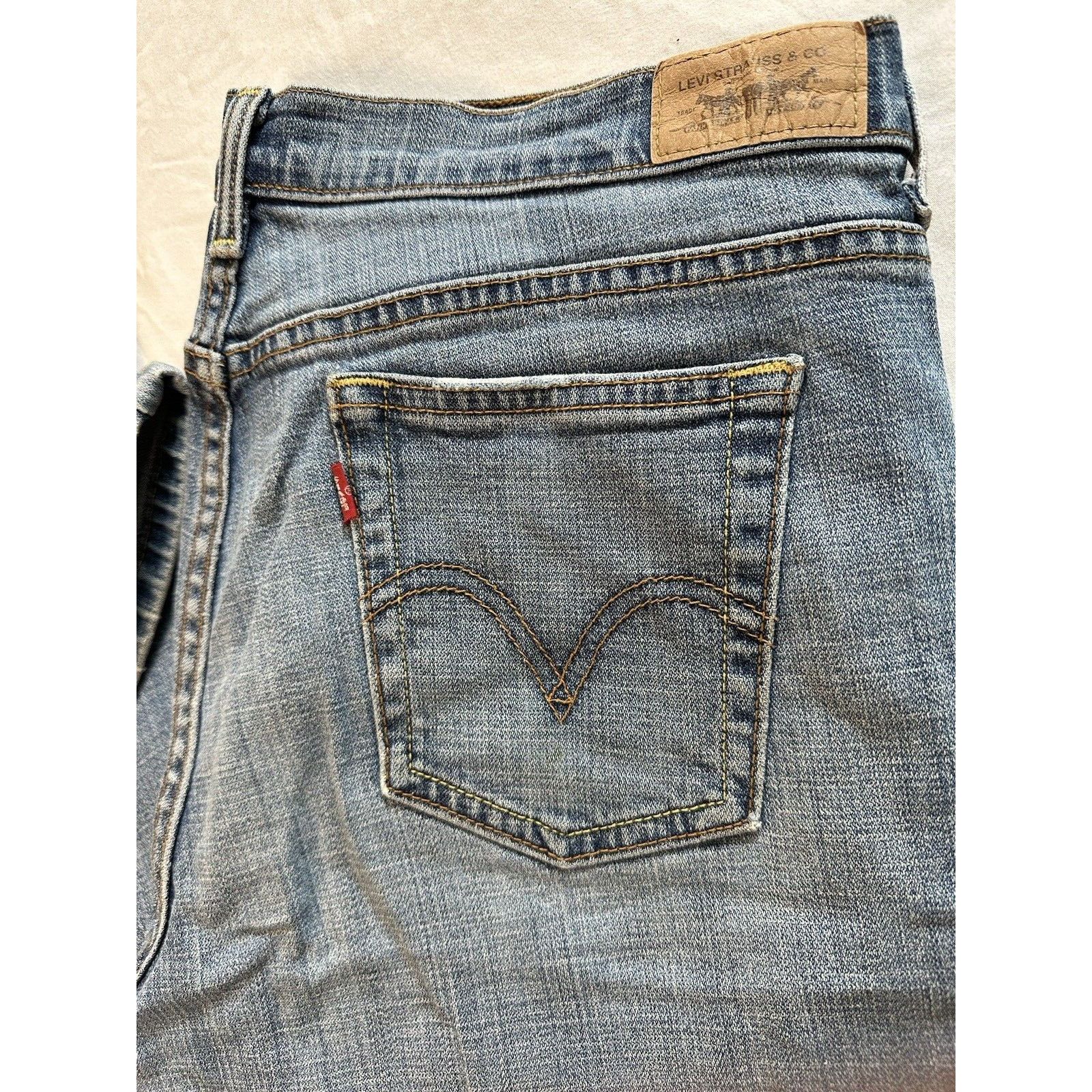 Levi's Levis 515 Boot Cut Blue Jeans Women's 12 short Normcore VTG Size 34" / US 12 / IT 48 - 5 Thumbnail