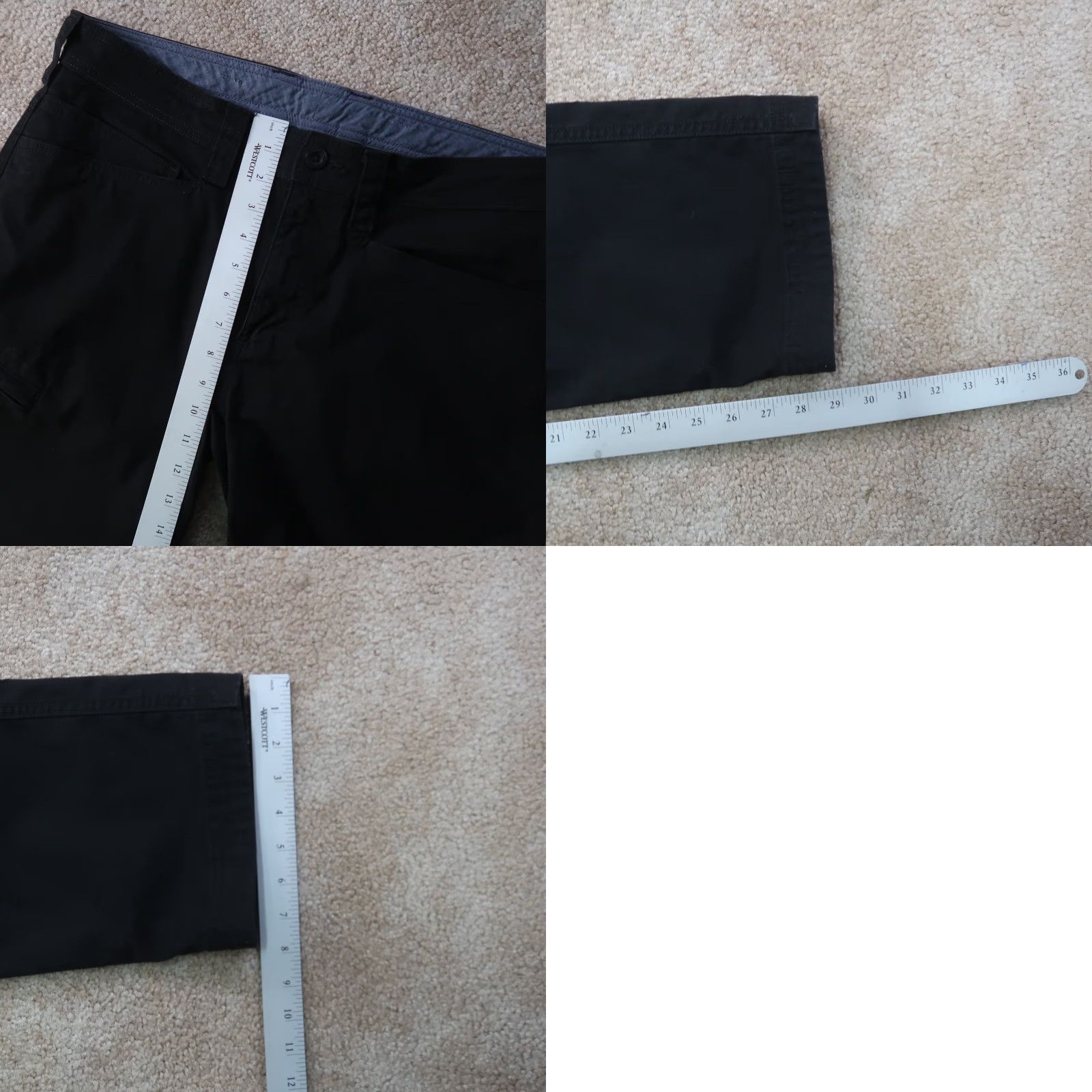 Vintage Duluth Trading Powercord Pants Men 34x32 Black Workwear Khakis 5-Pocket Regular Straight Belt Loops Size US 34 / EU 50 - 9 Thumbnail