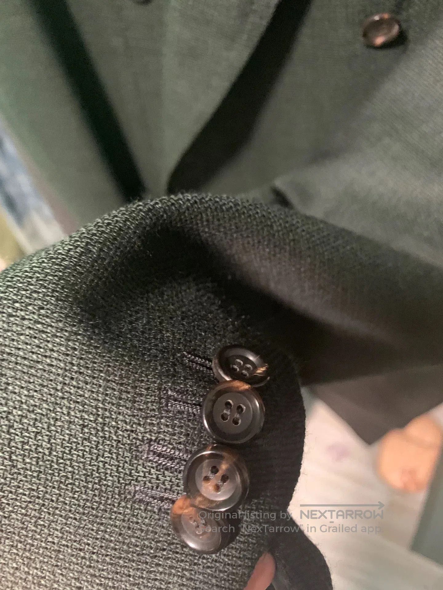 Stile Latino stylish dark green wool blazer. Size US M / EU 48-50 / 2 - 5 Thumbnail