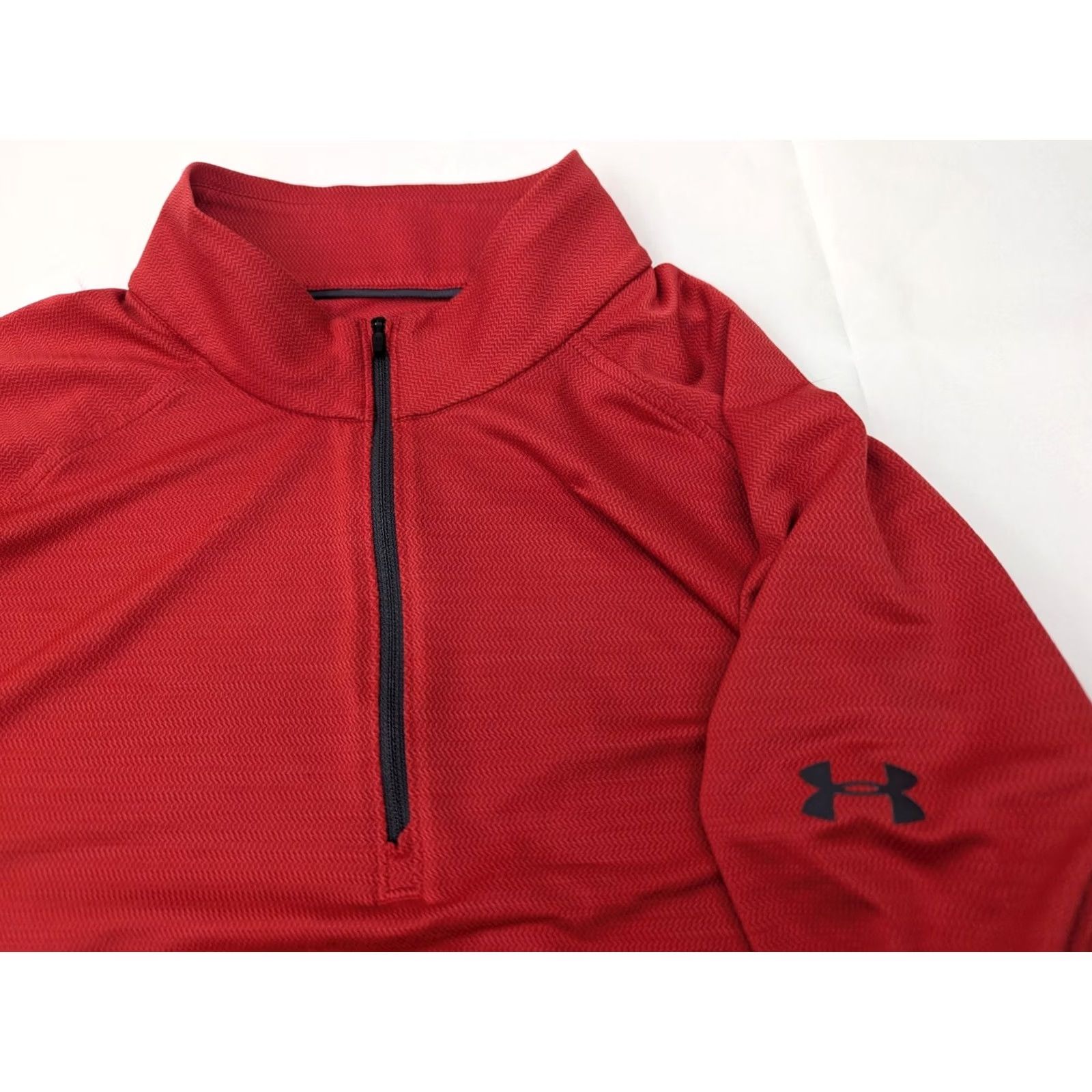 Under Armour Under Armour Red Shirt Pullover 1/4 Zip Loose Fit Men L Collared Golf GripWrists Casual Activewear Sports Vintage: No Size US L / EU 52-54 / 3 - 6 Thumbnail