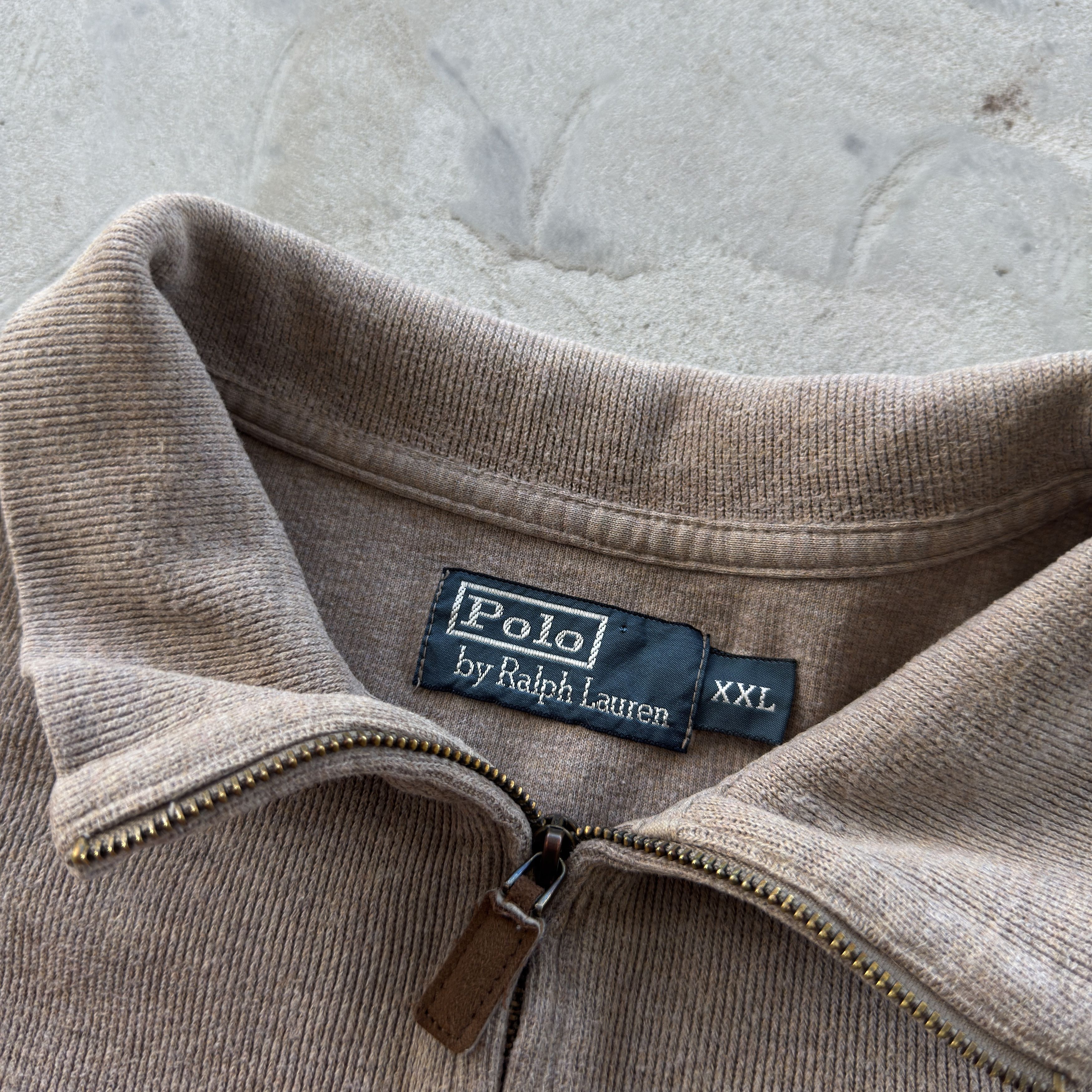 Polo Ralph Lauren Polo Ralph Lauren Vintage Beige Quarter Zip Sweater Size XXL Size US XXL / EU 58 / 5 - 6 Thumbnail
