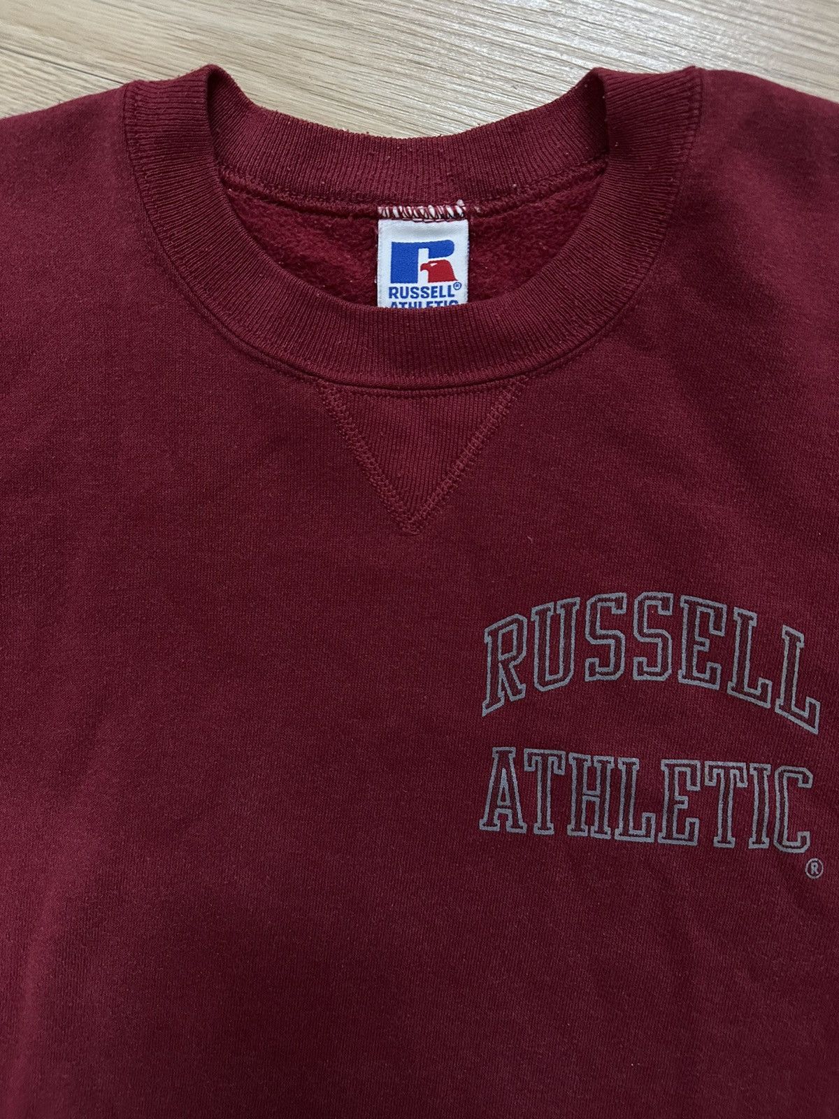 Russell Athletic × Vintage Vintage 90’s Russell Athletic Spell Out Sweatshirt M Size US L / EU 52-54 / 3 - 4 Thumbnail