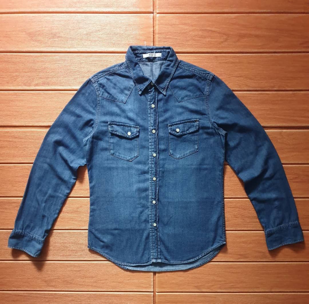 Japanese Brand Azul Japanese brand blue colour Western Shirt Size US M / EU 48-50 / 2 - 1 Thumbnail
