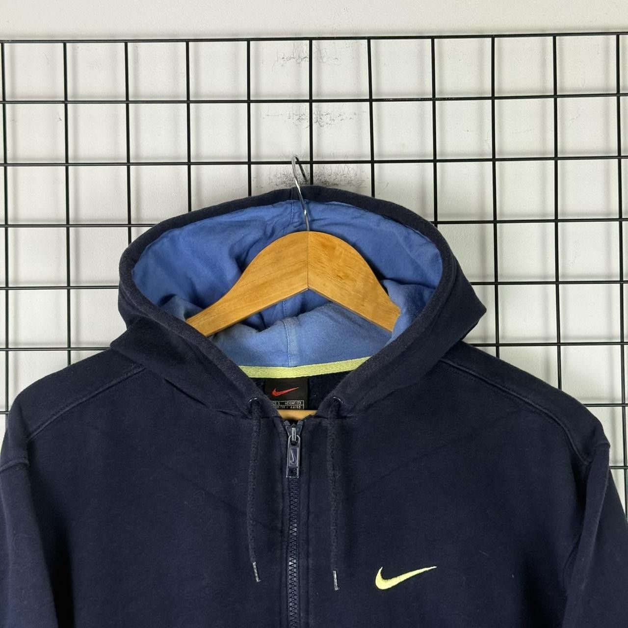 Nike Nike Vintage 90s Spellout Hoodie Navy Retro Size US S / EU 44-46 / 1 - 4 Thumbnail