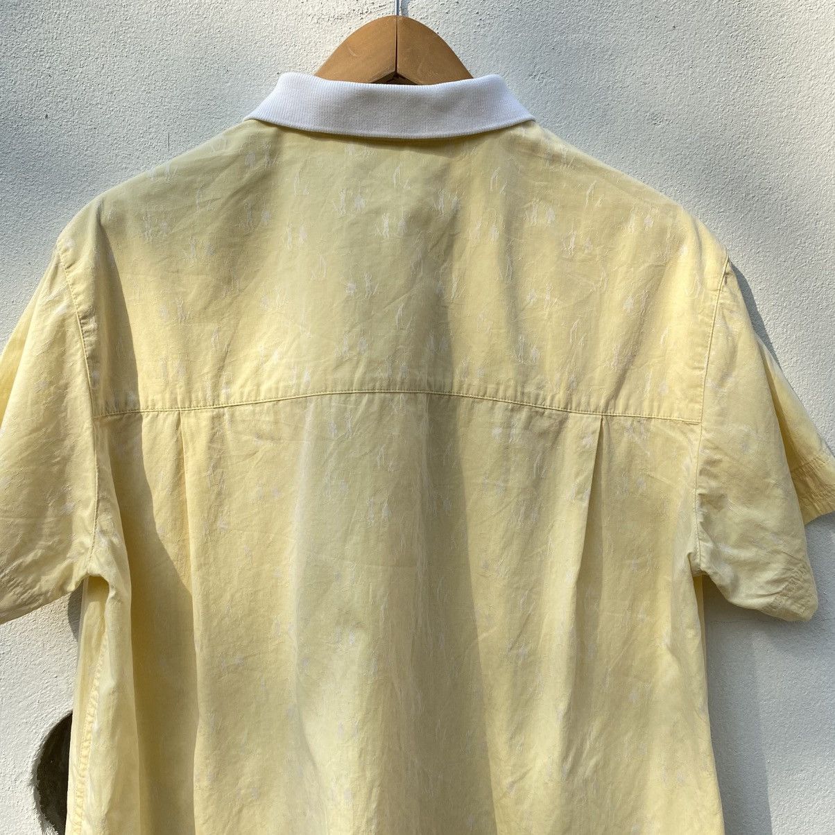 Dior Christian Dior Yellow Polo Shirt with White Collar & Accents Size M / US 6-8 / IT 42-44 - 9 Thumbnail
