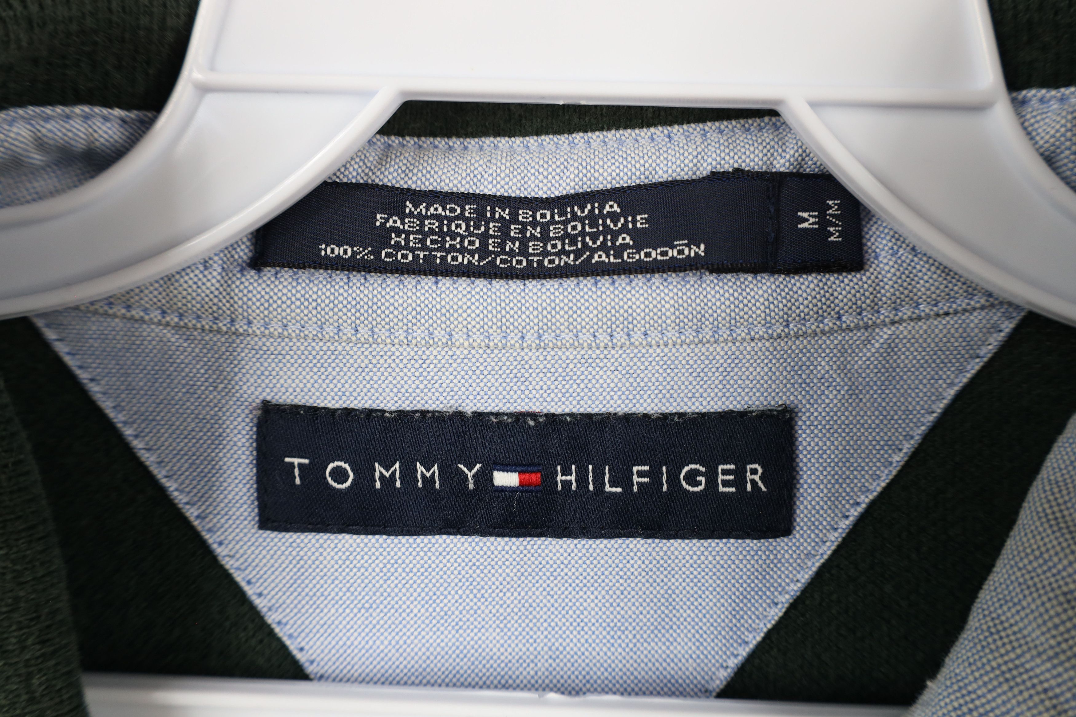 Tommy Hilfiger × Vintage Vintage Tommy Hilfiger Striped Block Long Sleeve Rugby Polo Size US M / EU 48-50 / 2 - 6 Thumbnail