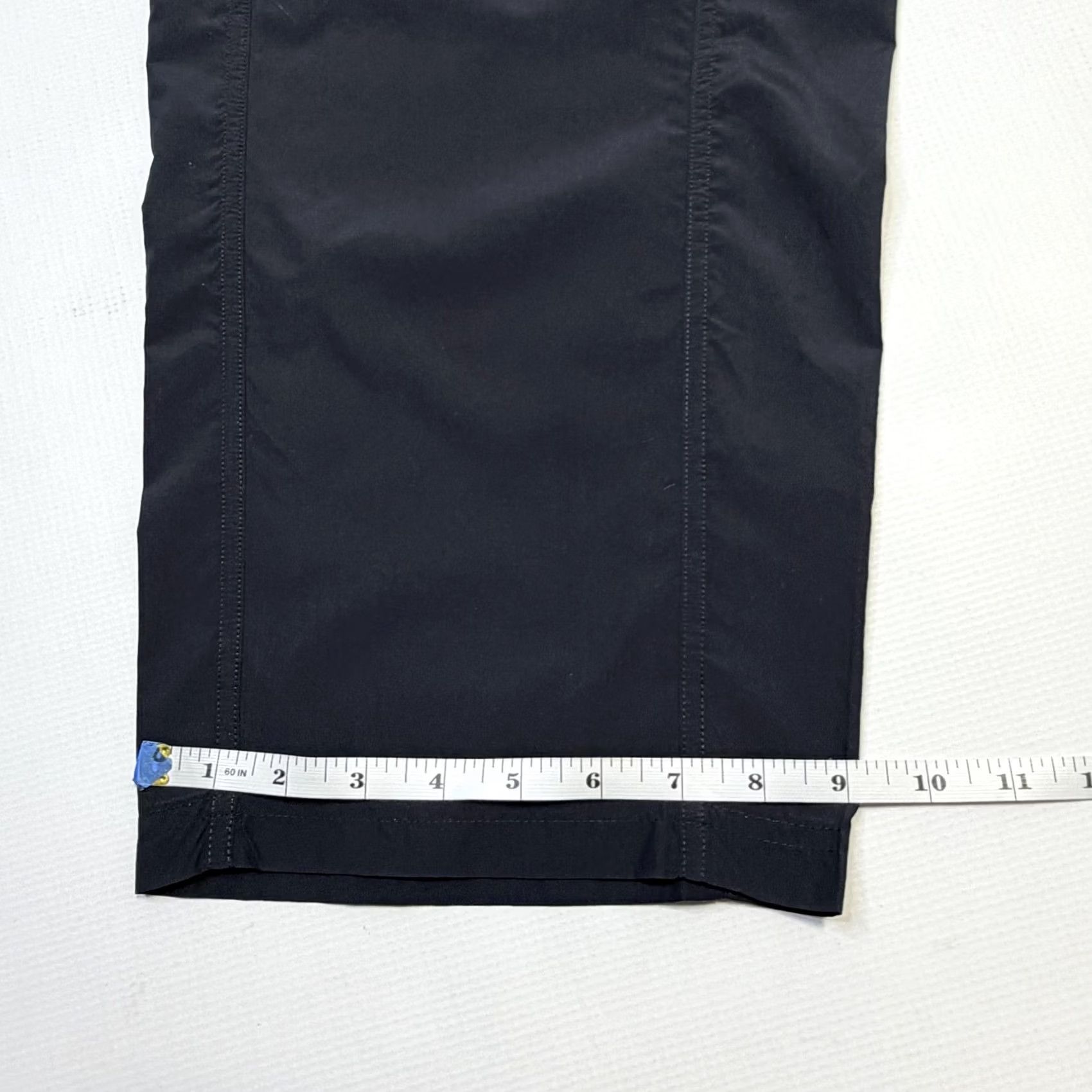 Vintage Free People Pants Womens Small Black High Waist Wide Leg Windbreaker Drawstring Size 28" / US 6 / IT 42 - 4 Thumbnail