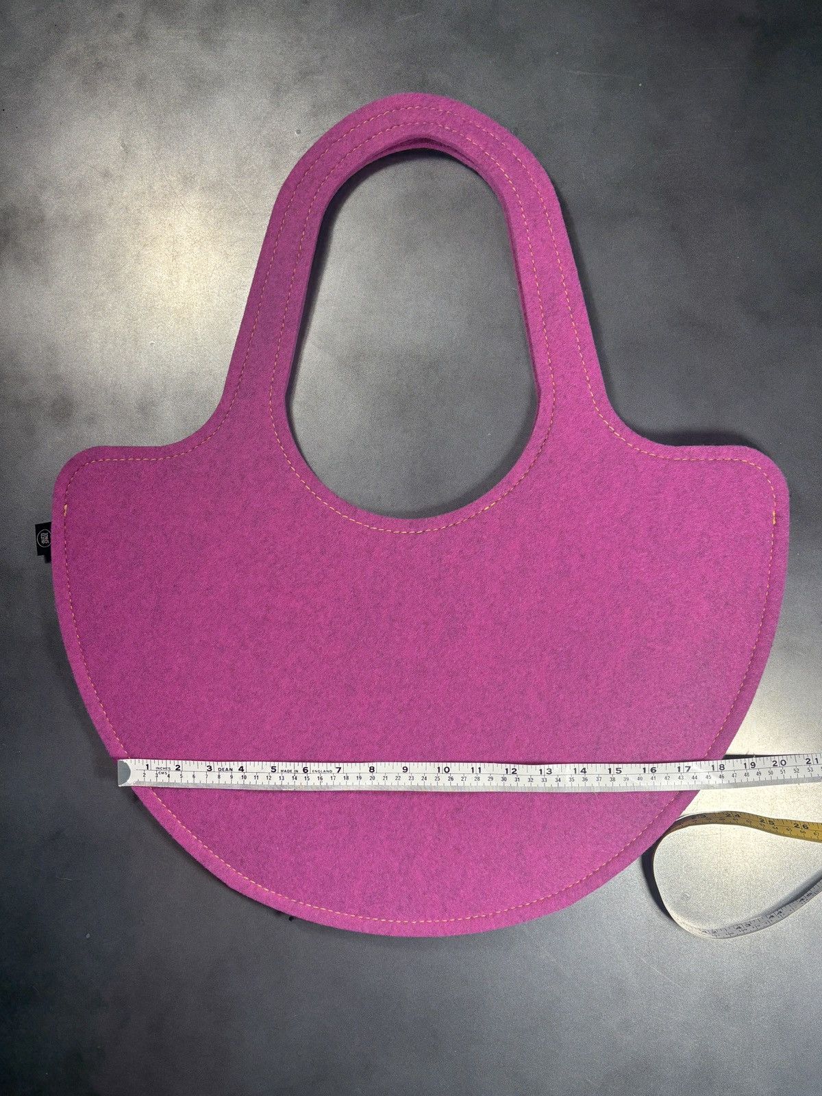 Other Felt Bag Oversized Tote Bag Felted Wool Pink Buzzi Space Size ONE SIZE - 9 Thumbnail