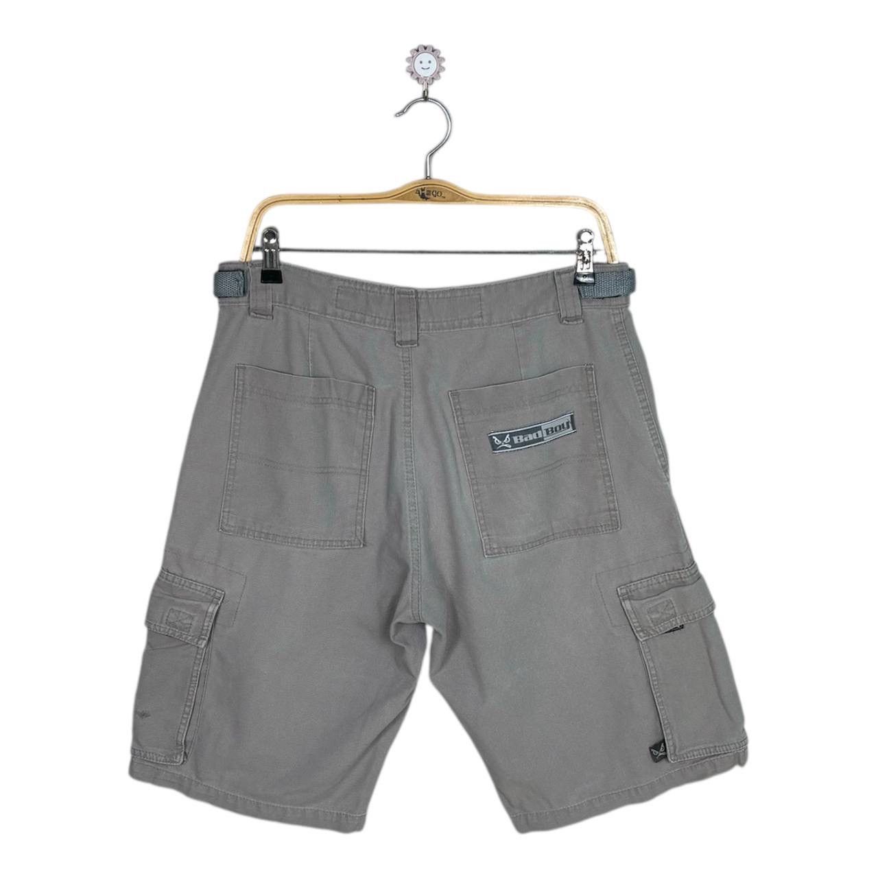 Girl Skateboards × Vintage Vintage 90s Bad Boy Short Pants Dark Grey Size US 33 - 2 Thumbnail