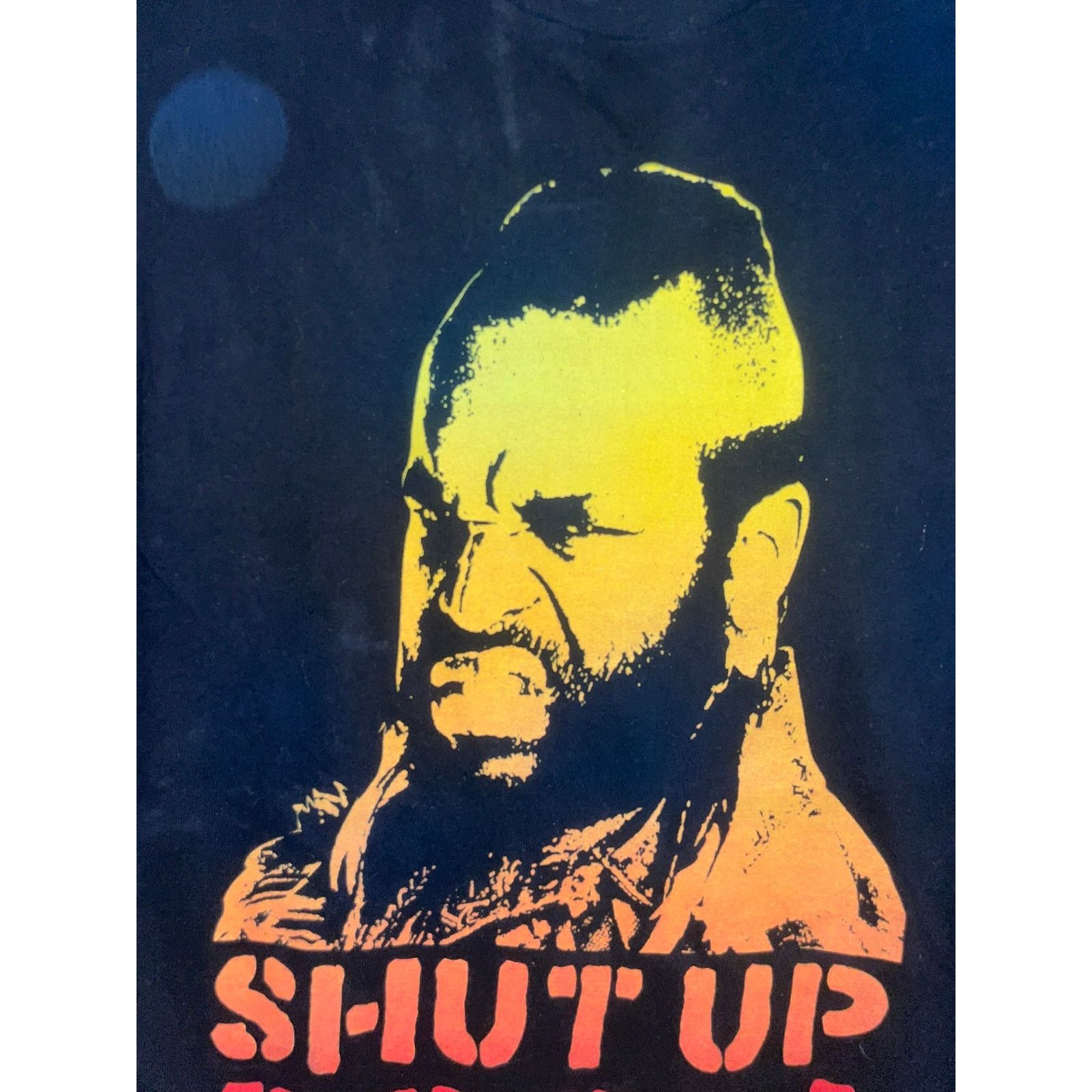 Vintage 2010 Shut Up Fool Mr. T Movie Graphic Black Shirt Tee Medium Size US M / EU 48-50 / 2 - 2 Thumbnail
