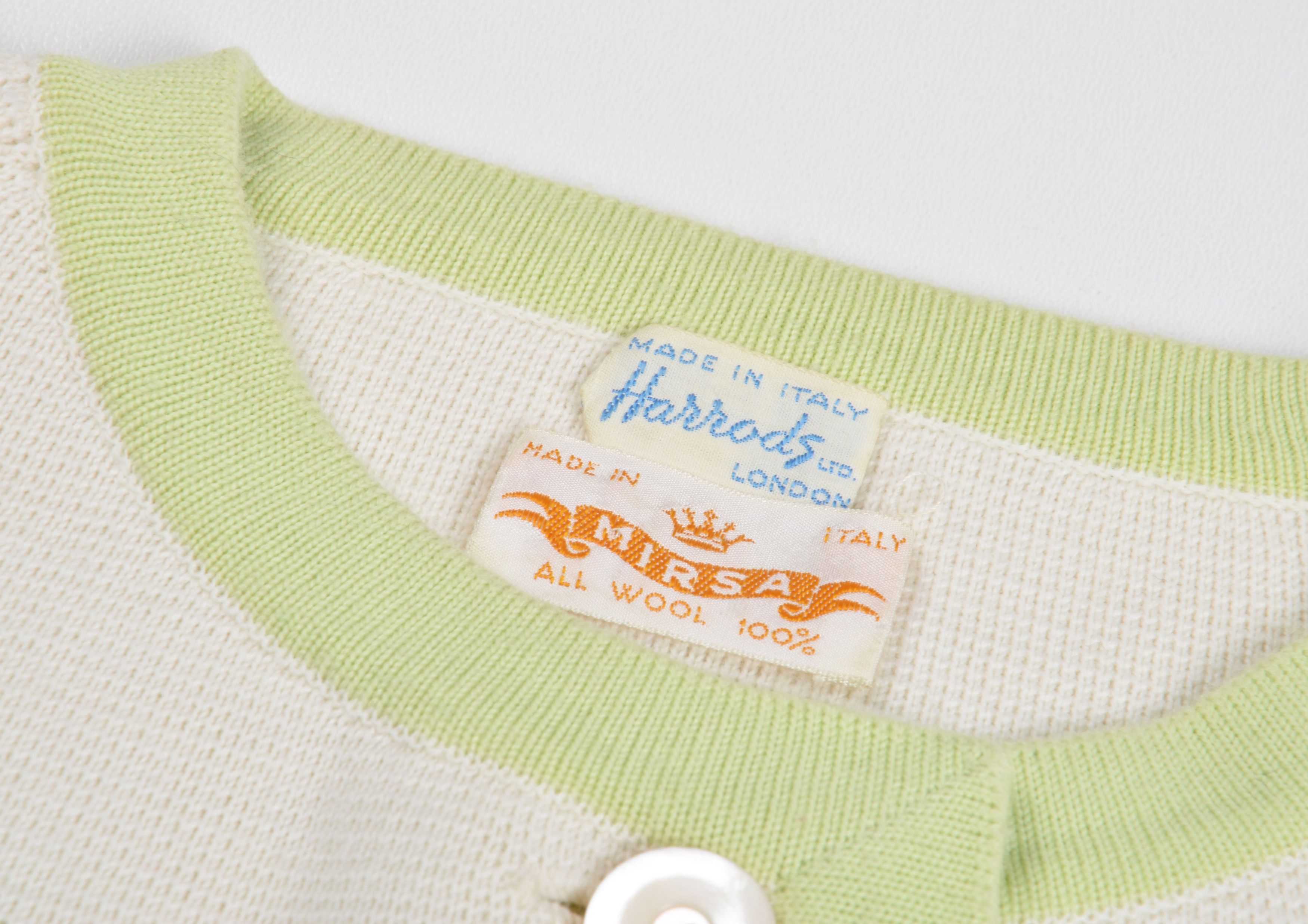 Harrods Vintage 80's Mirsa Harrods Wool Floral Embroidered Cardigan Size M / US 6-8 / IT 42-44 - 9 Thumbnail