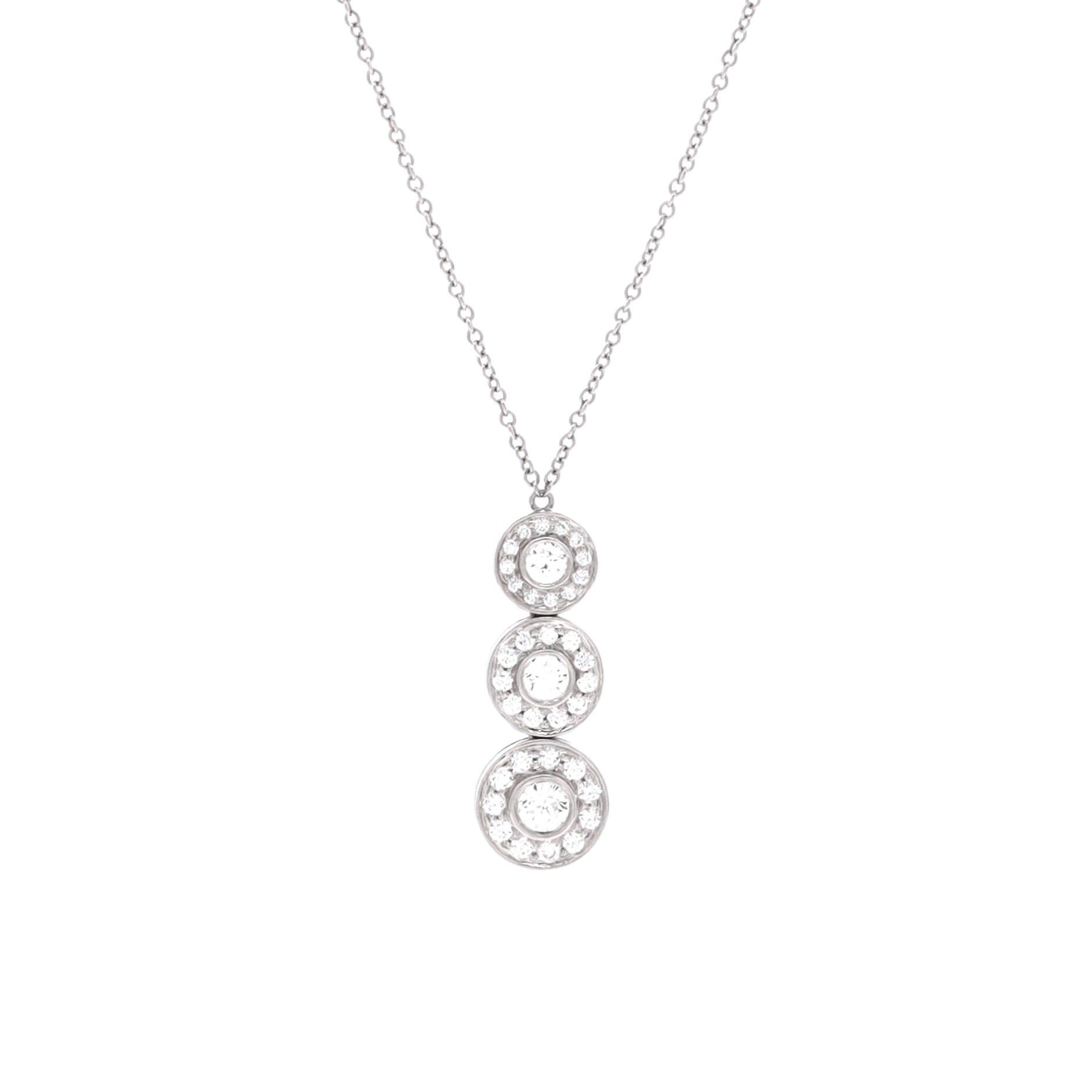 Tiffany & Co. Triple Circlet Pendant Necklace Size ONE SIZE - 1 Thumbnail