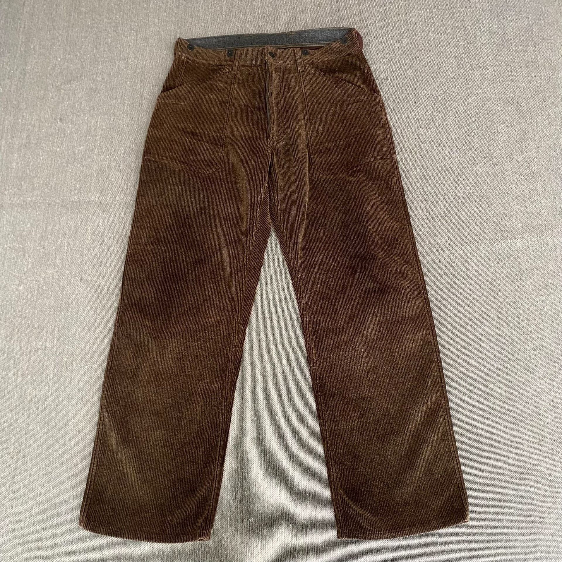 Freewheelers Freewheelers gers Brown Corduroy Work Pants Size US 36 / EU 52 - 2 Thumbnail